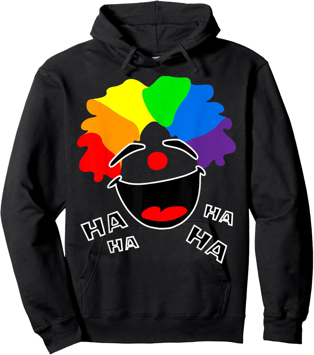 Happy Clown Laughing Smiling Hoodie - Hoodie | Black