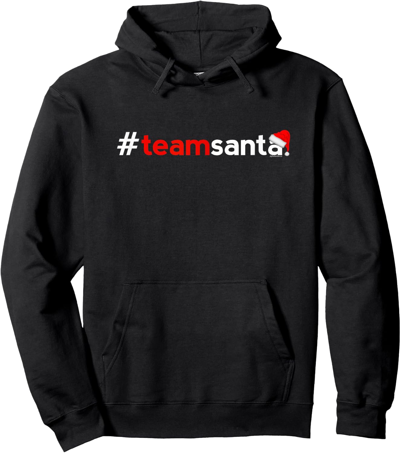 Christmas Shirts Women Kids | Team Santa Cute Idea Hoodie - Hoodie | Black