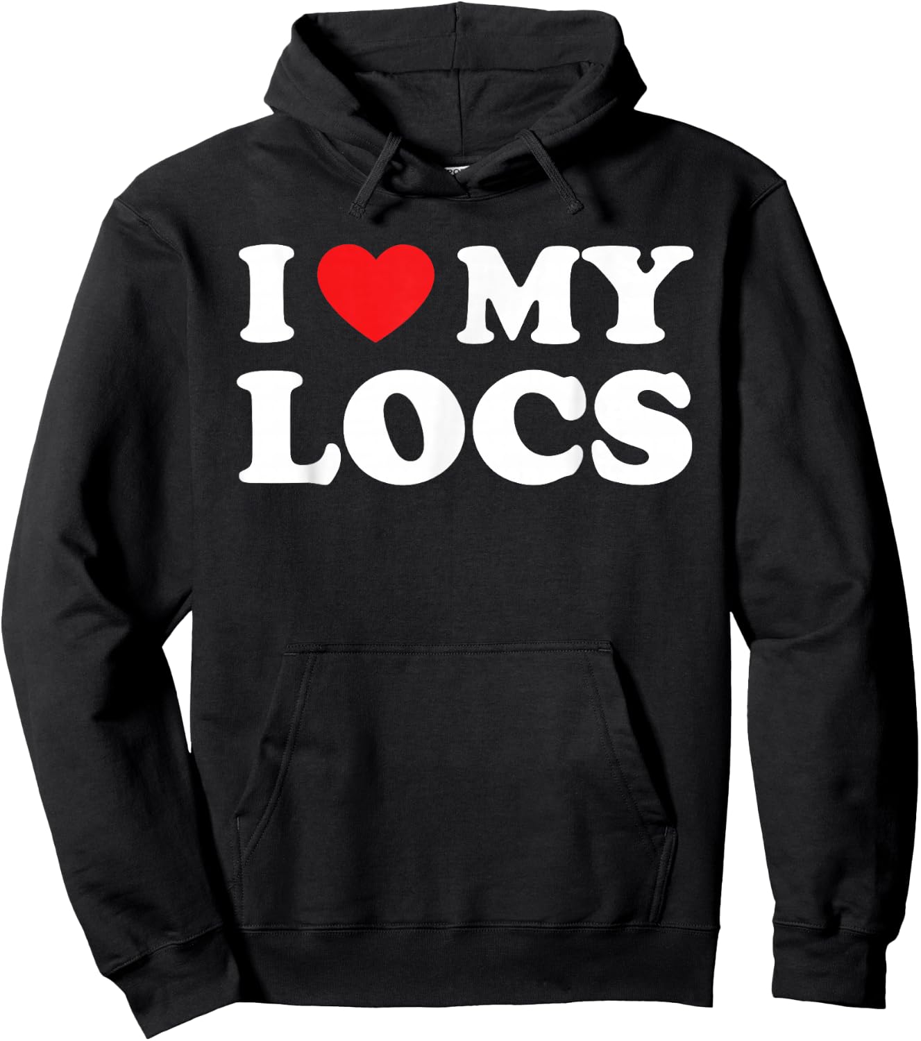 I Love My Locs Natural Hair Dread Loc'd Men Women Kids Hoodie - Hoodie | Black