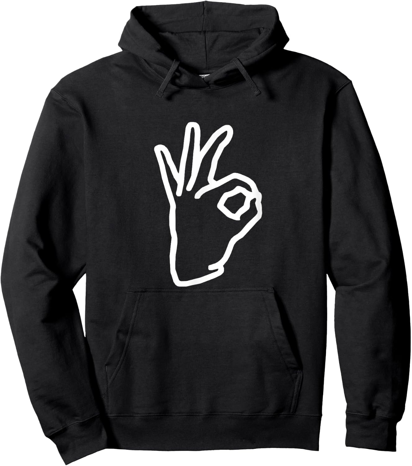 BoredKoalas Meme Ok Hand Sign Retro , -Adults & Kids, Black, Small Hoodie - Hoodie | Black
