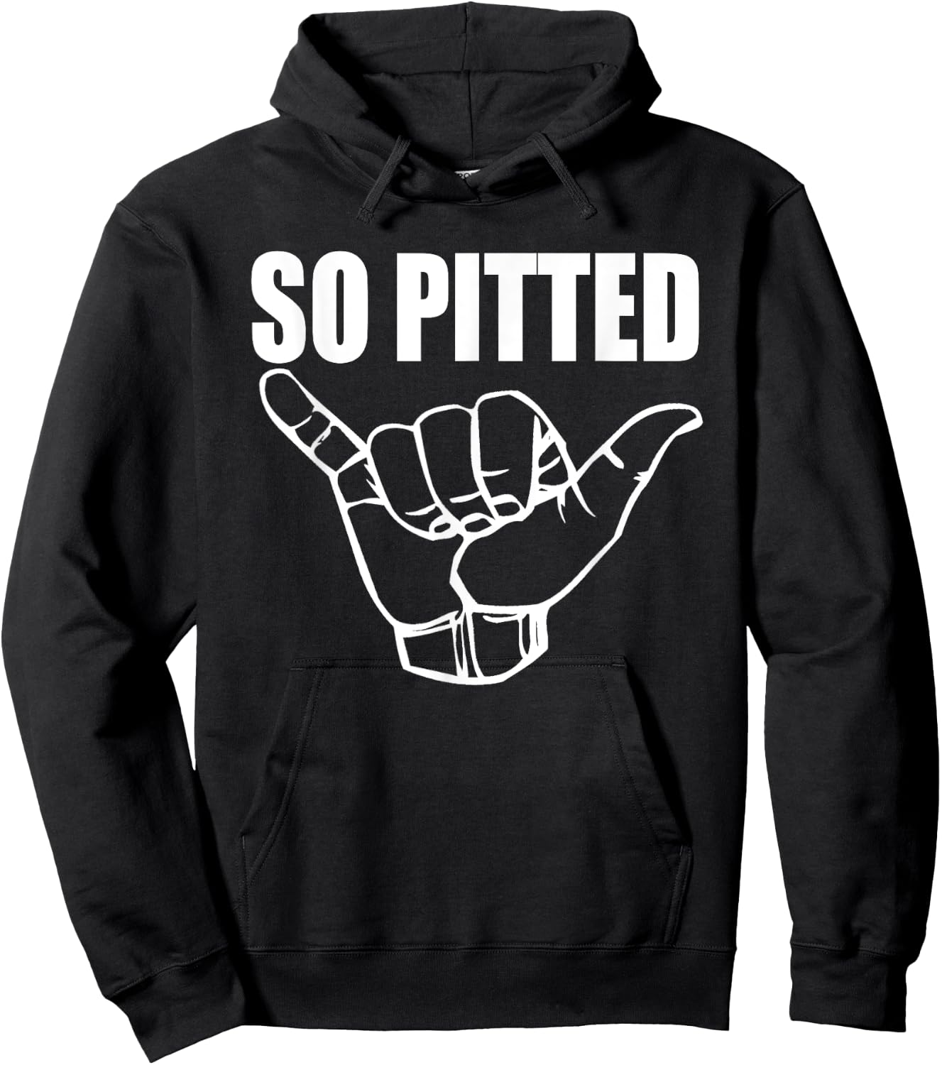 So Pitted : Funny Surf Gift Surfer Bros Hoodie - Hoodie | Black
