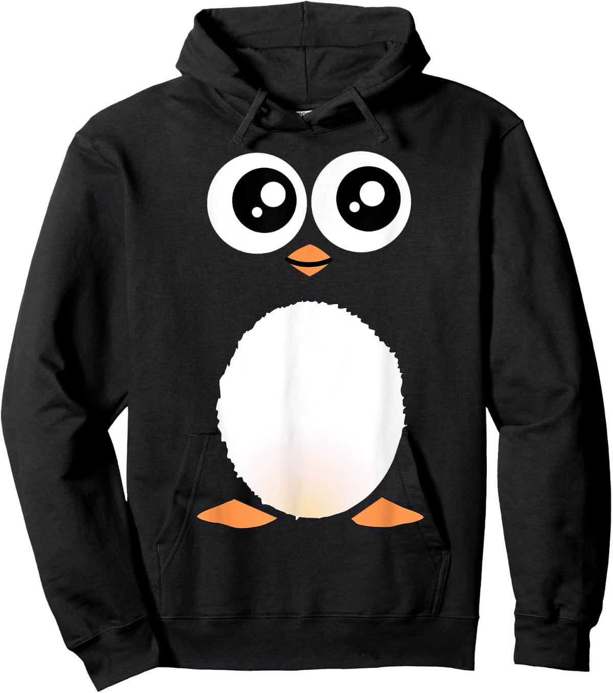 Cute Penguin - sweet cartoon cartoony animal Hoodie - Hoodie | Black