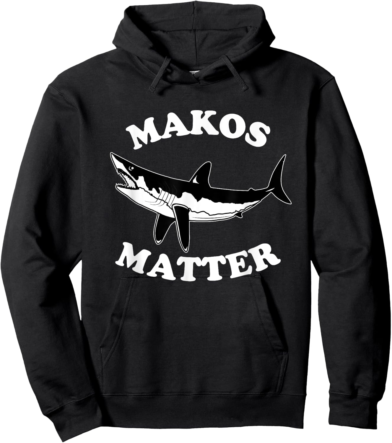Makos Matter Ocean Conservation Save The Sharks Hoodie - Hoodie | Black