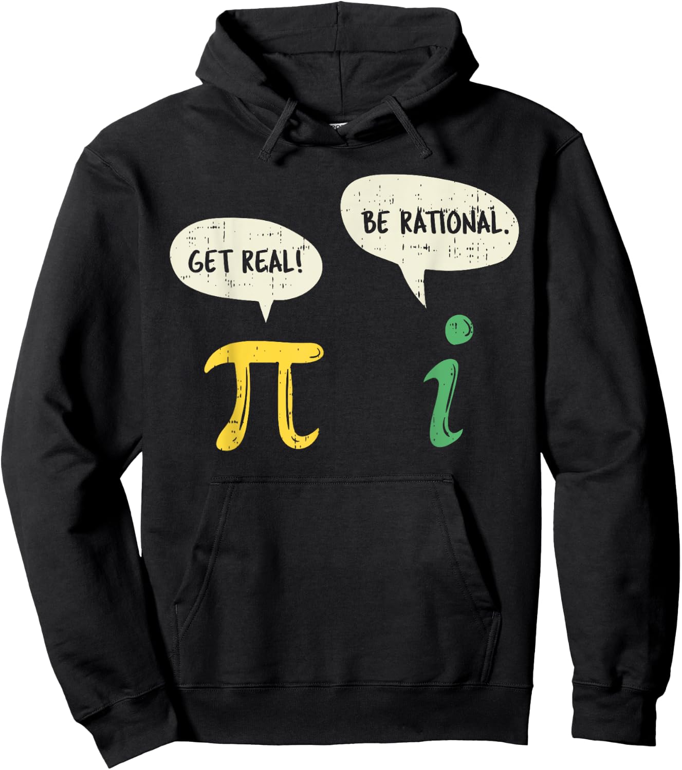 Funny Get Real Be Rational Shirt Pi Math Teacher Geek Gift Hoodie - Hoodie | Black