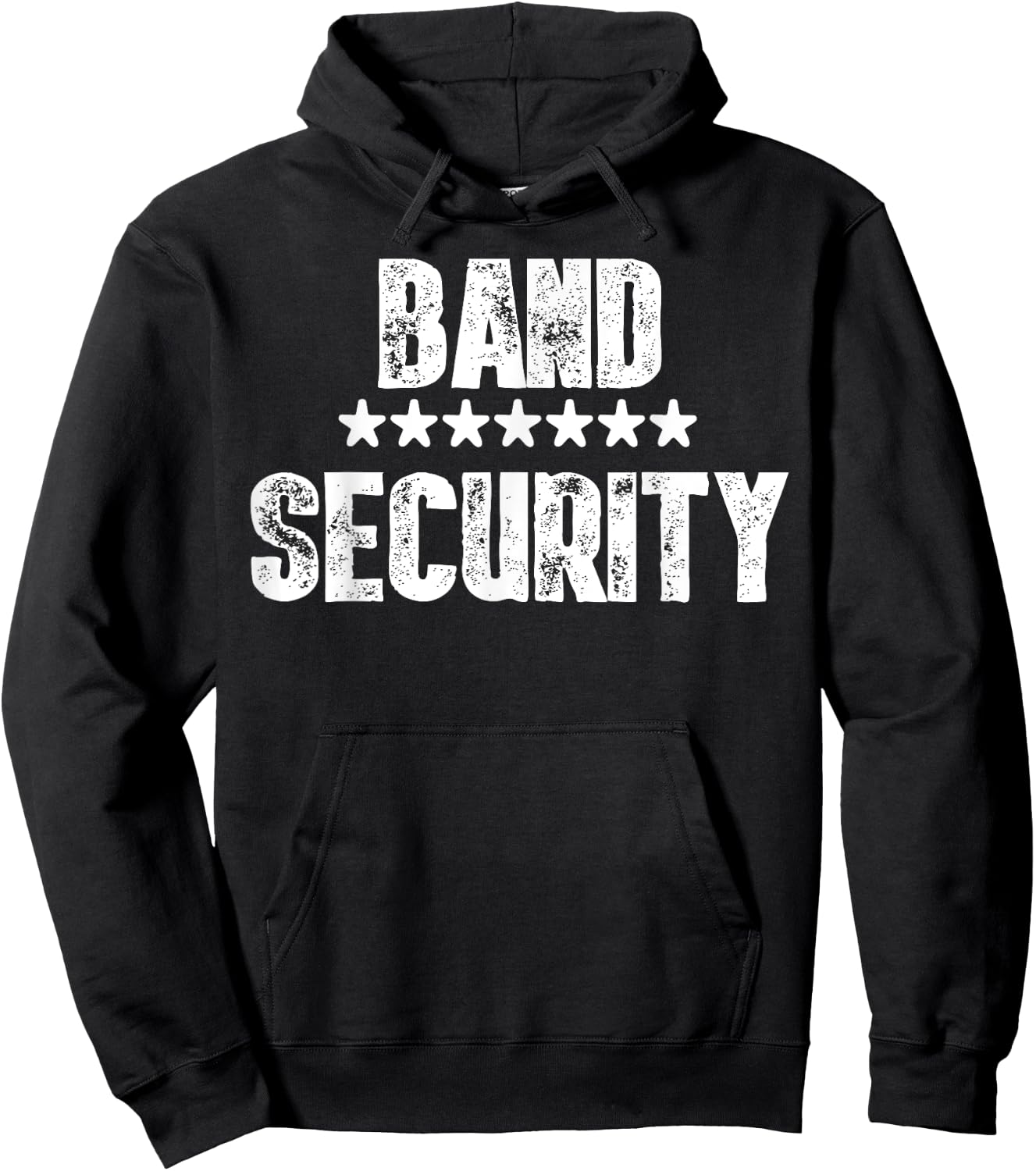Band Security Shirt Cool Staff Concert and Party Shirt Hoodie - Hoodie | Black