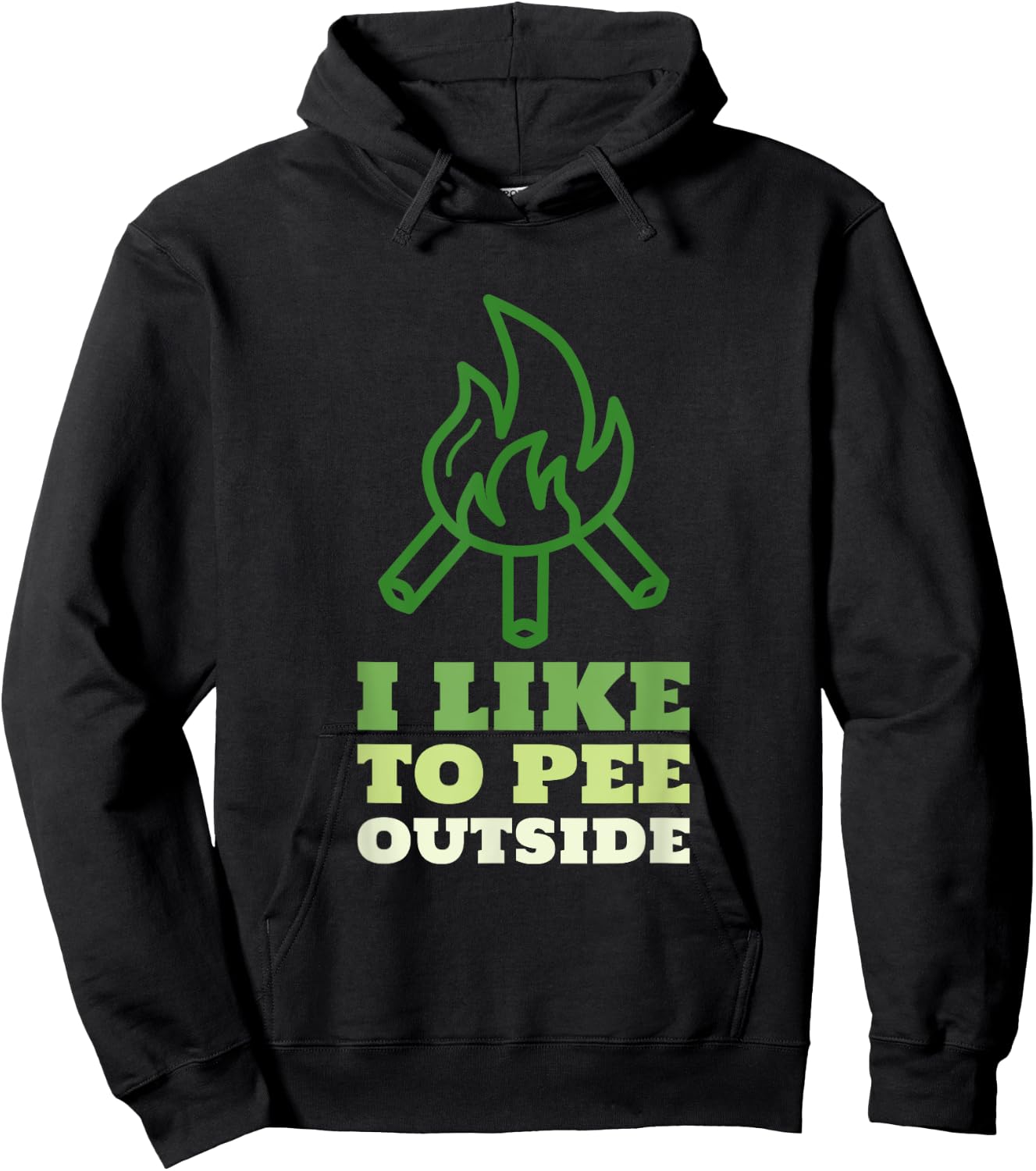 I Like to Pee Outside - Funny Camping Shirts Family Trips Hoodie - Hoodie | Black