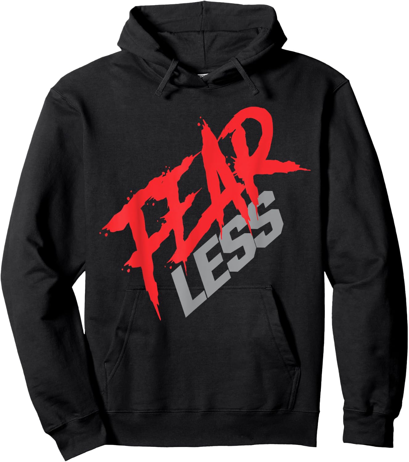 Fear Less | Gym/Workout Hoodie - Hoodie | Black