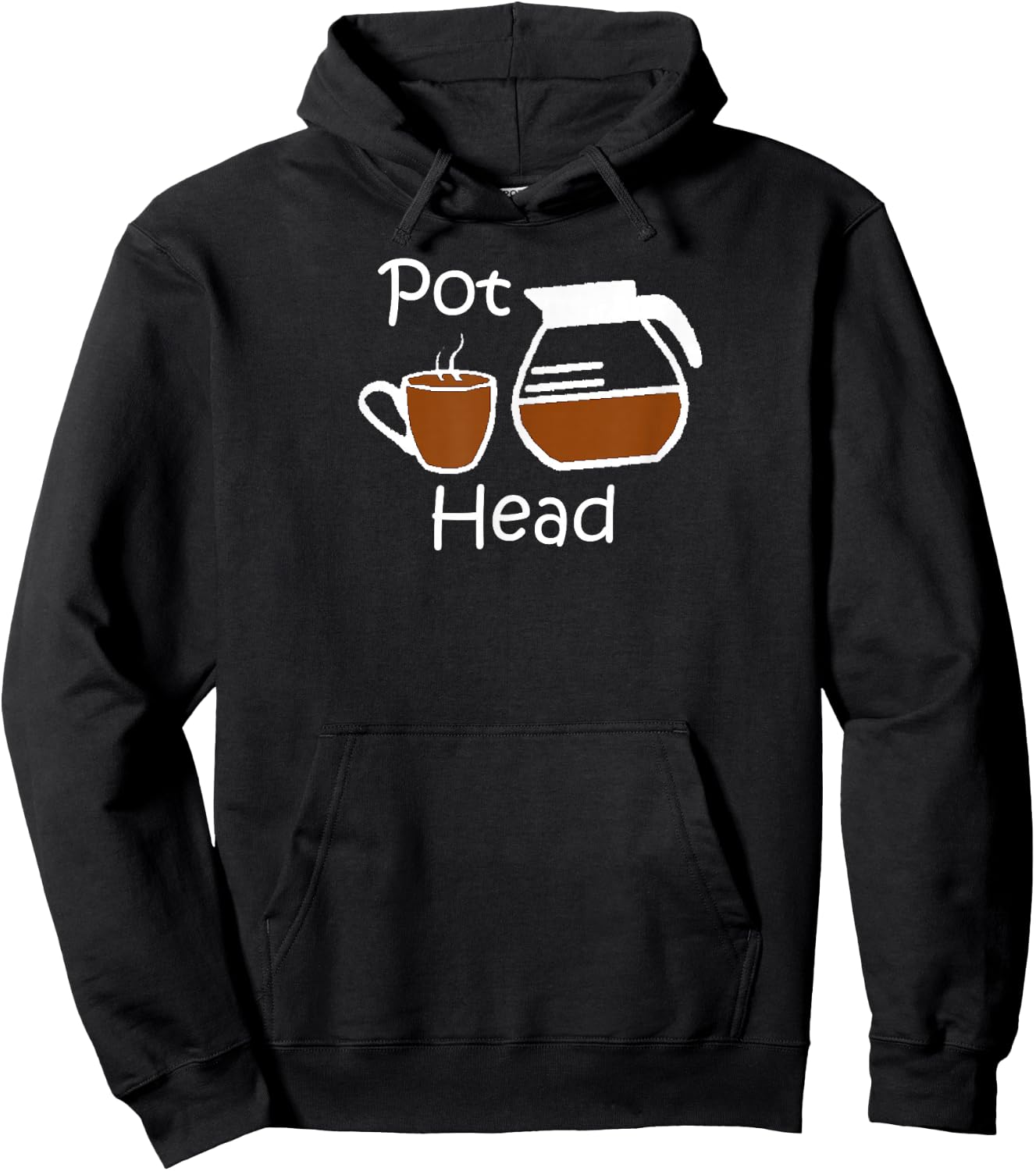 Coffee Shirt - Funny Coffee Lovers Gift - Pot Head Hoodie - Hoodie | Black