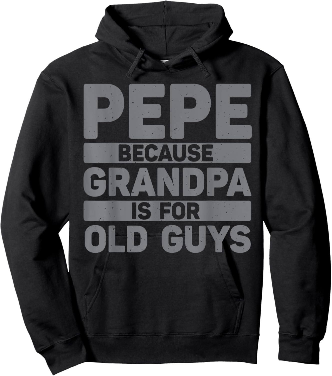 Pepe Design For Grandpa From Grandkids Father's Day Pepe Hoodie - Hoodie | Black