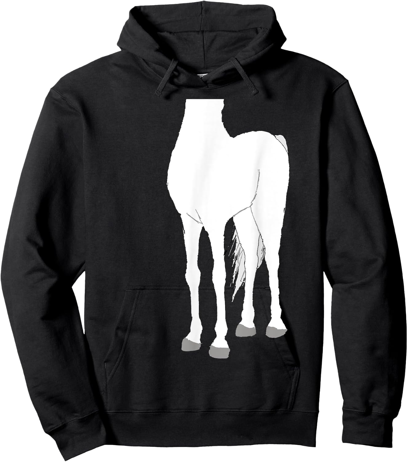 Halloween Horse Body White Costume Shirt for Kids Hoodie - Hoodie | Black