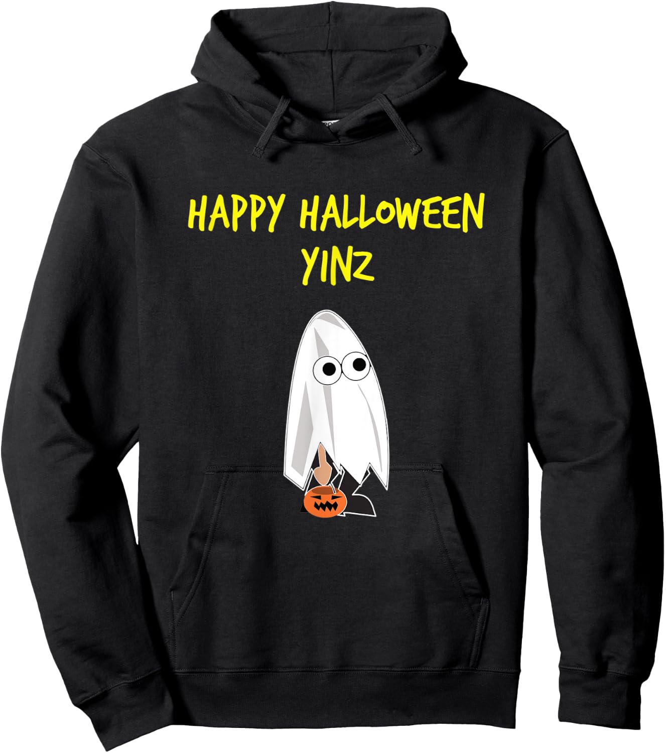 Happy Halloween Pittsburgh Yinz Hoodie - Hoodie | Black