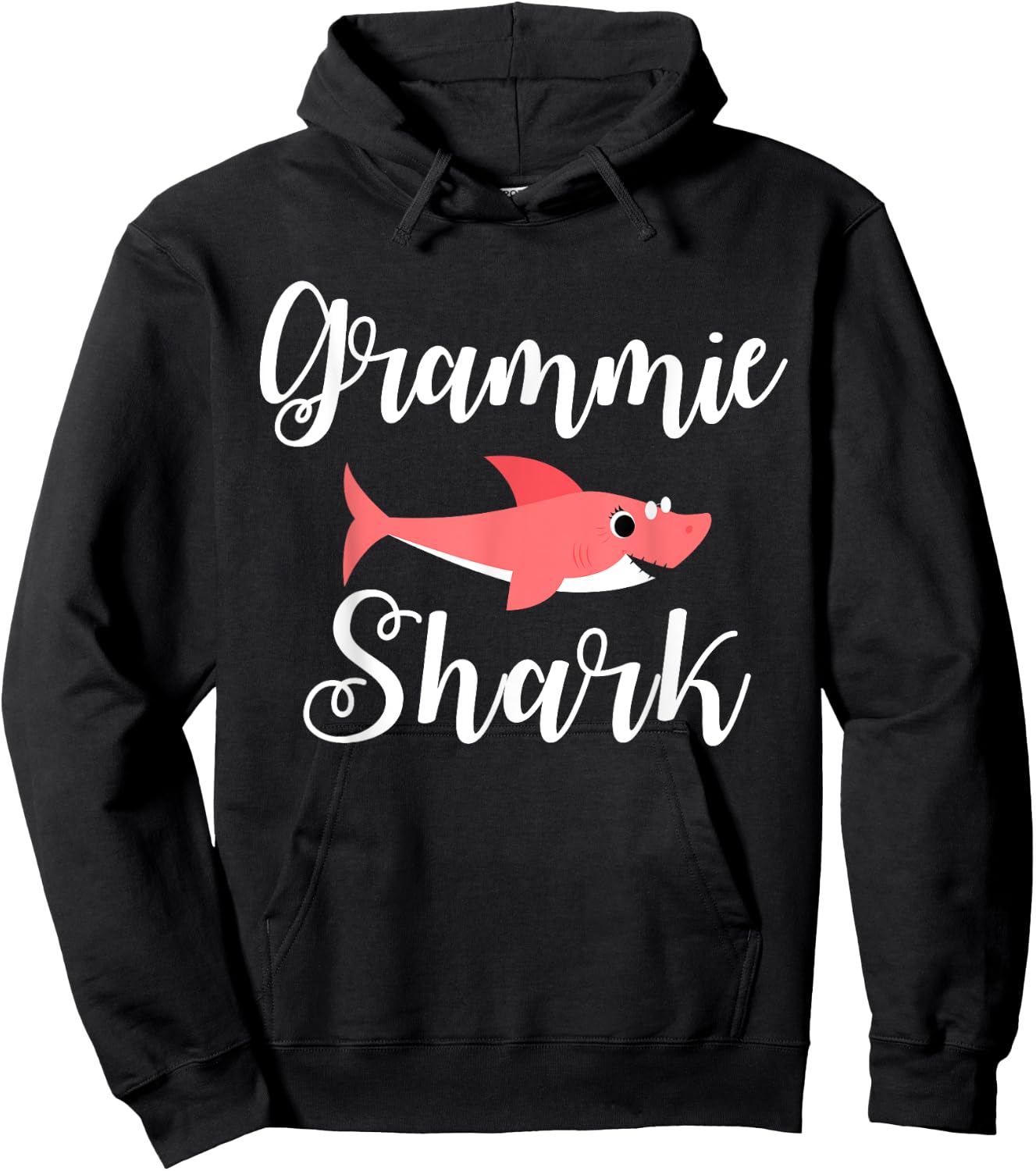 Grammie Shark Funny Sassy Grandma Mother' Day Gift Hoodie - Hoodie | Black