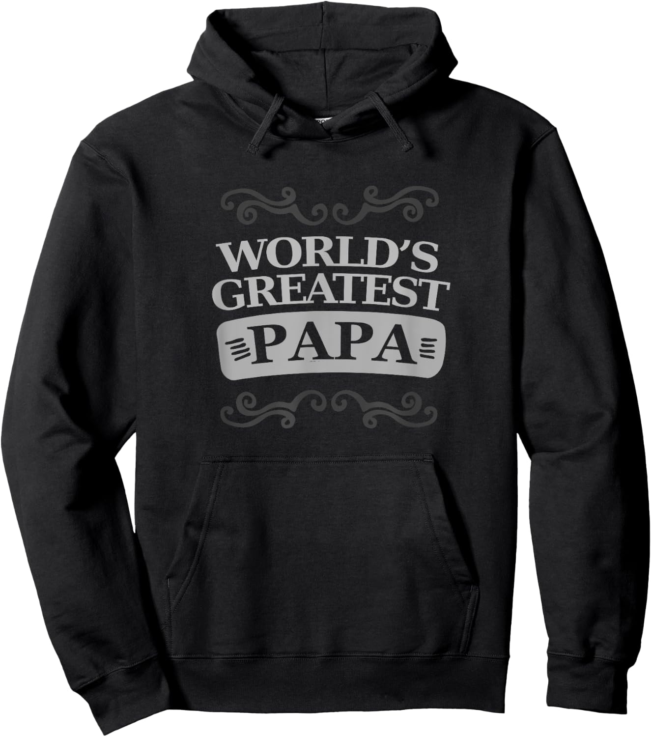 World's Greatest Papa Shirt Hoodie - Hoodie | Black