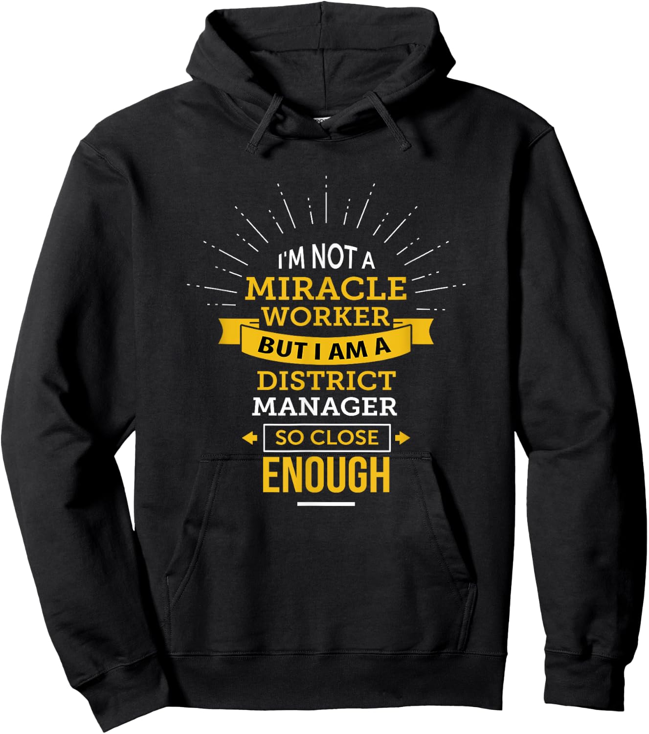 Funny District Manager Hoodie - Hoodie | Black