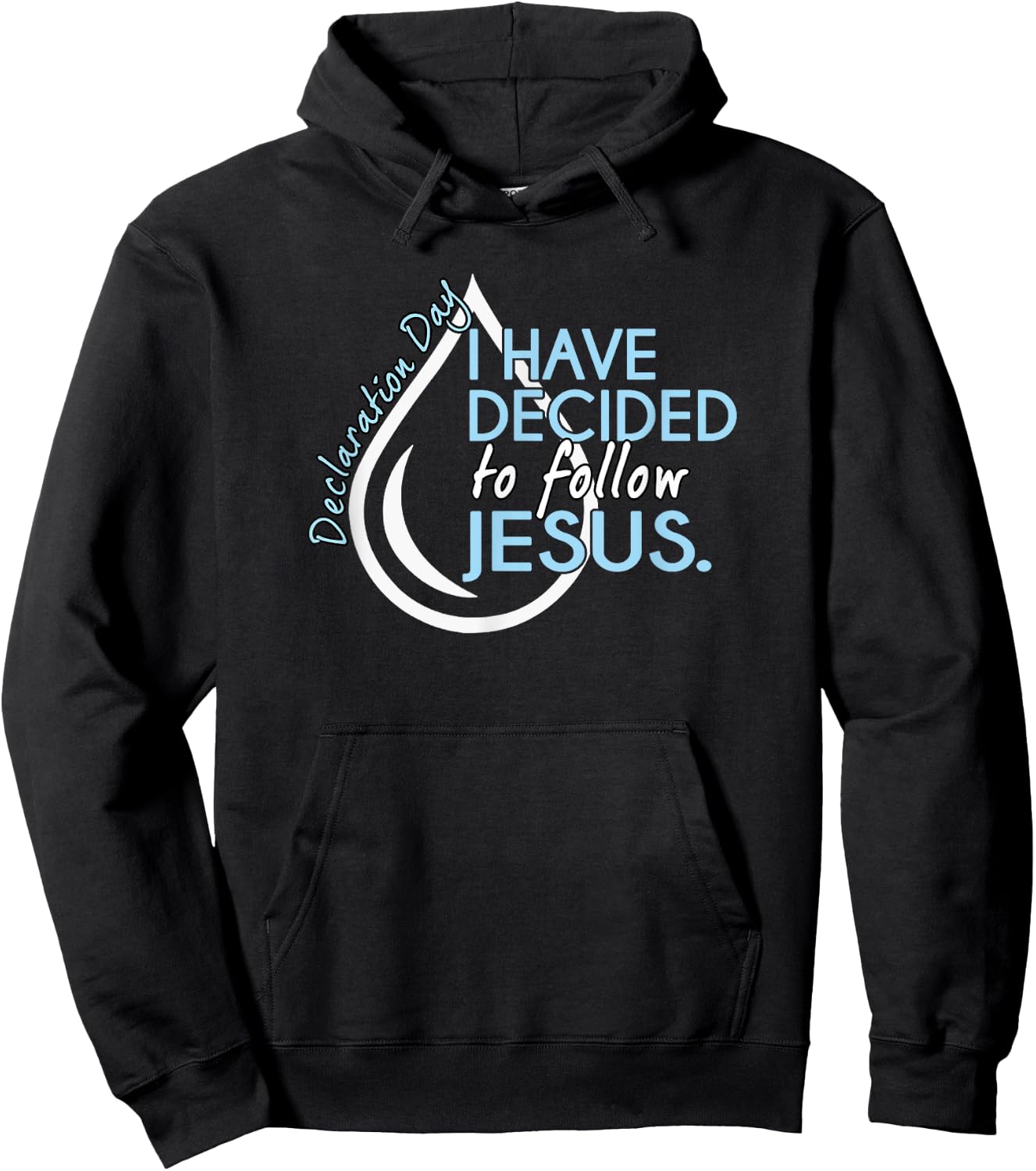 Christian Baptism Shirt Hoodie - Hoodie | Black