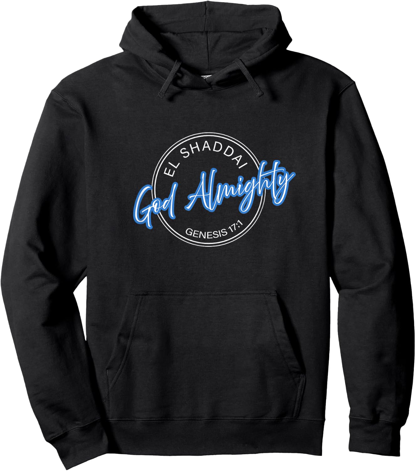 El Shaddai, Almighty God, Men, Women and Youth Hoodie - Hoodie | Black