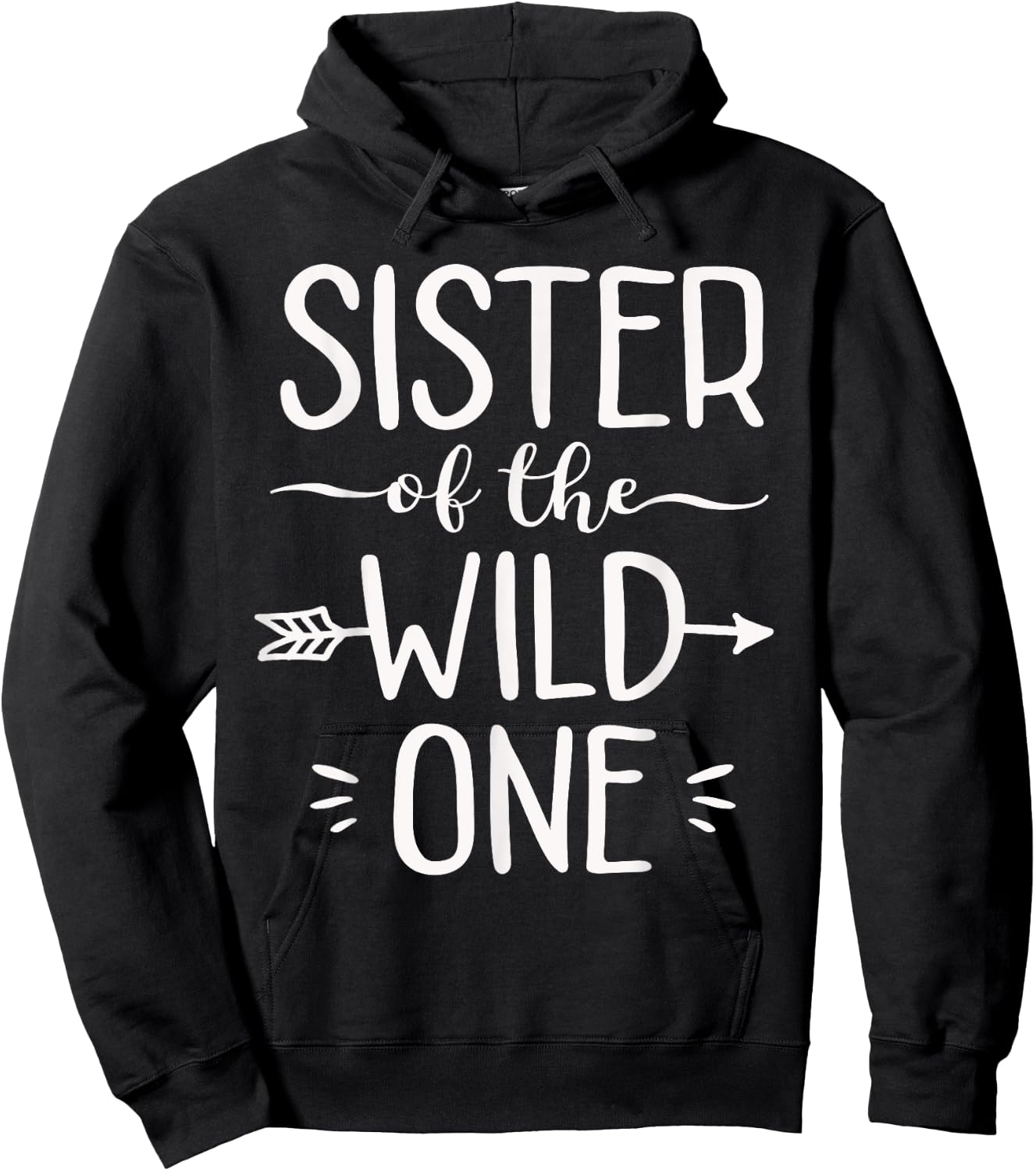 Sister Of The Wild One Shirt Funny 1st Birthday Safari Gift Hoodie - Hoodie | Black