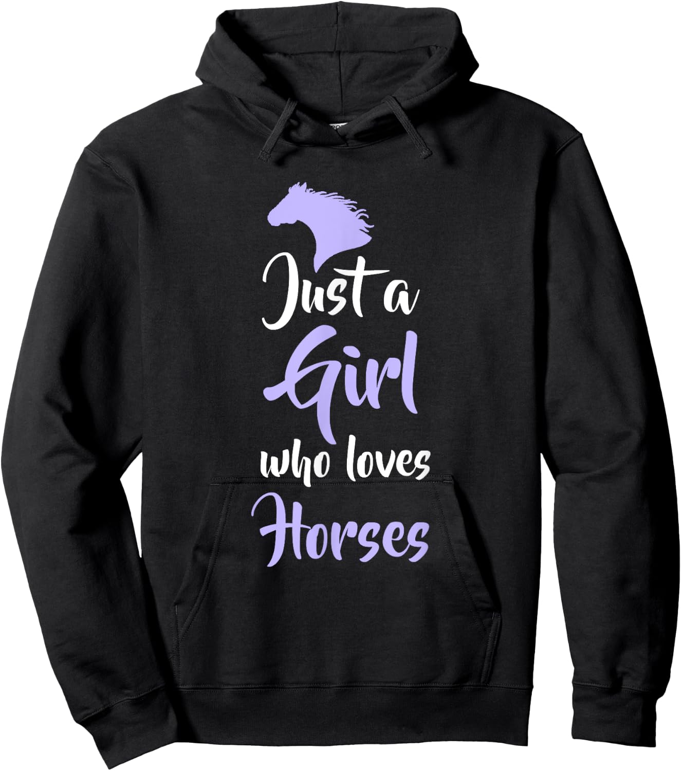 Just A Girl Who Love Horses Hoodie - Hoodie | Black