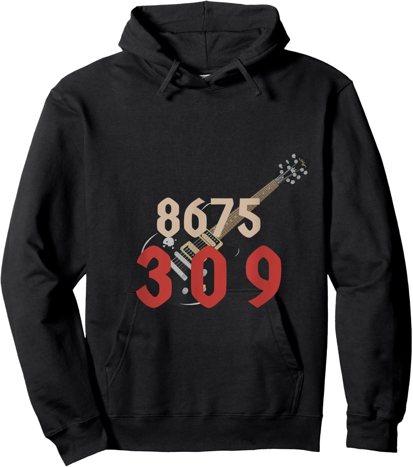 8675309 Guitar Hoodie - Hoodie | Black