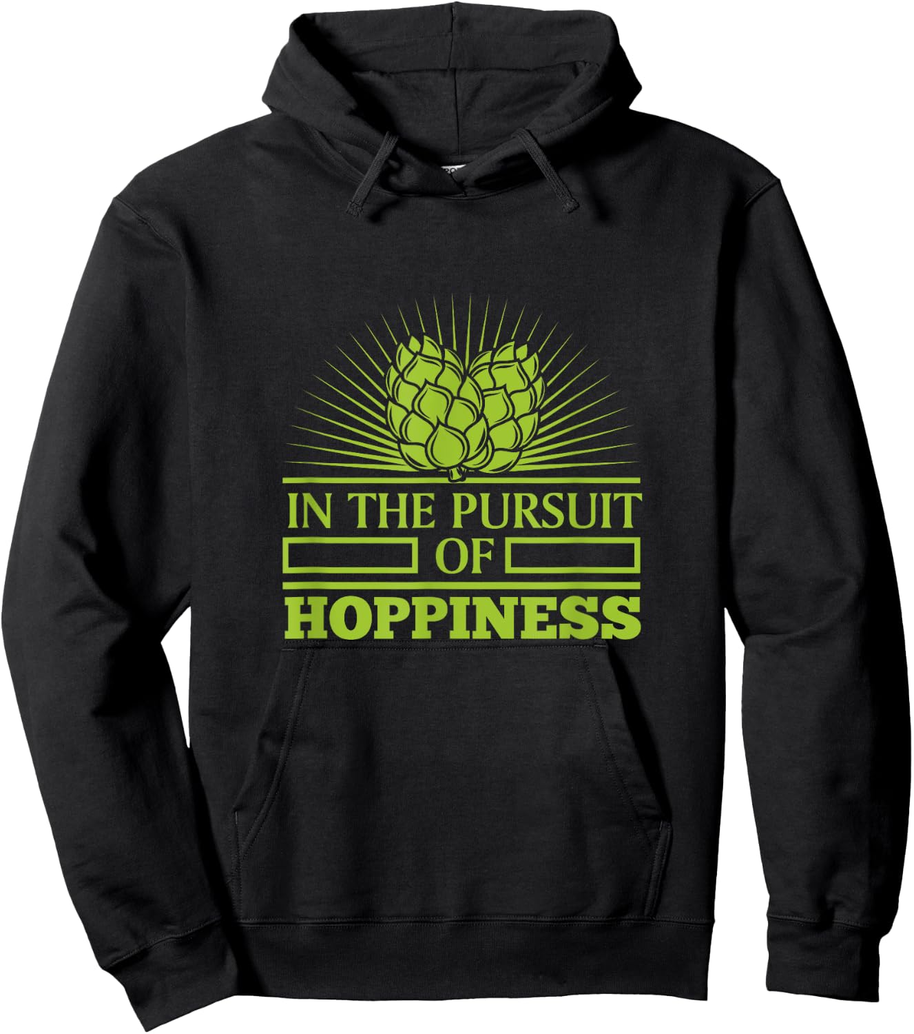 Funny Craft Beer IPA In Pursuit of Hoppiness Brewer Gift Men Hoodie - Hoodie | Black