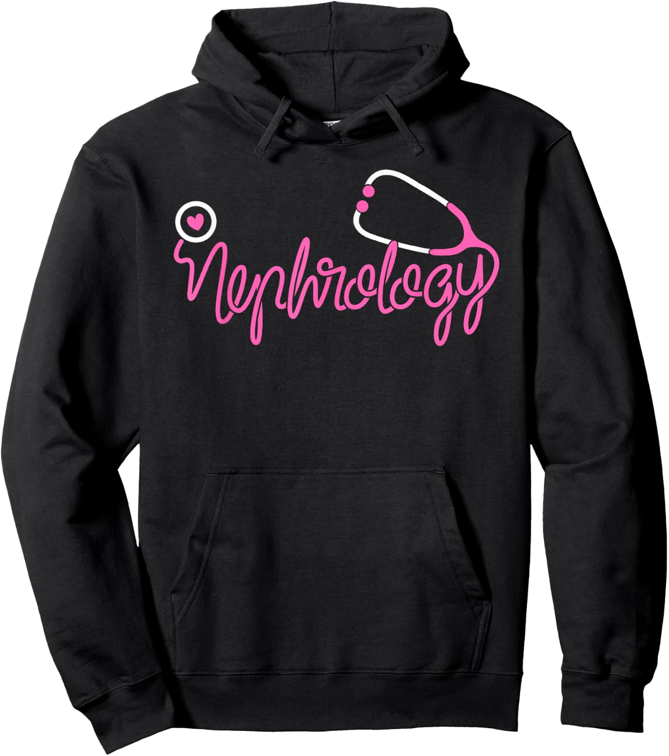 Nephrology office staff Stethoscope Kidney Dialysis Nurse Hoodie - Hoodie | Black