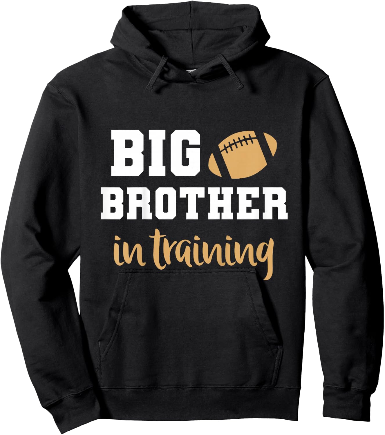 Big Brother Football Pregnancy Announcement Shirt Fall Hoodie - Hoodie | Black
