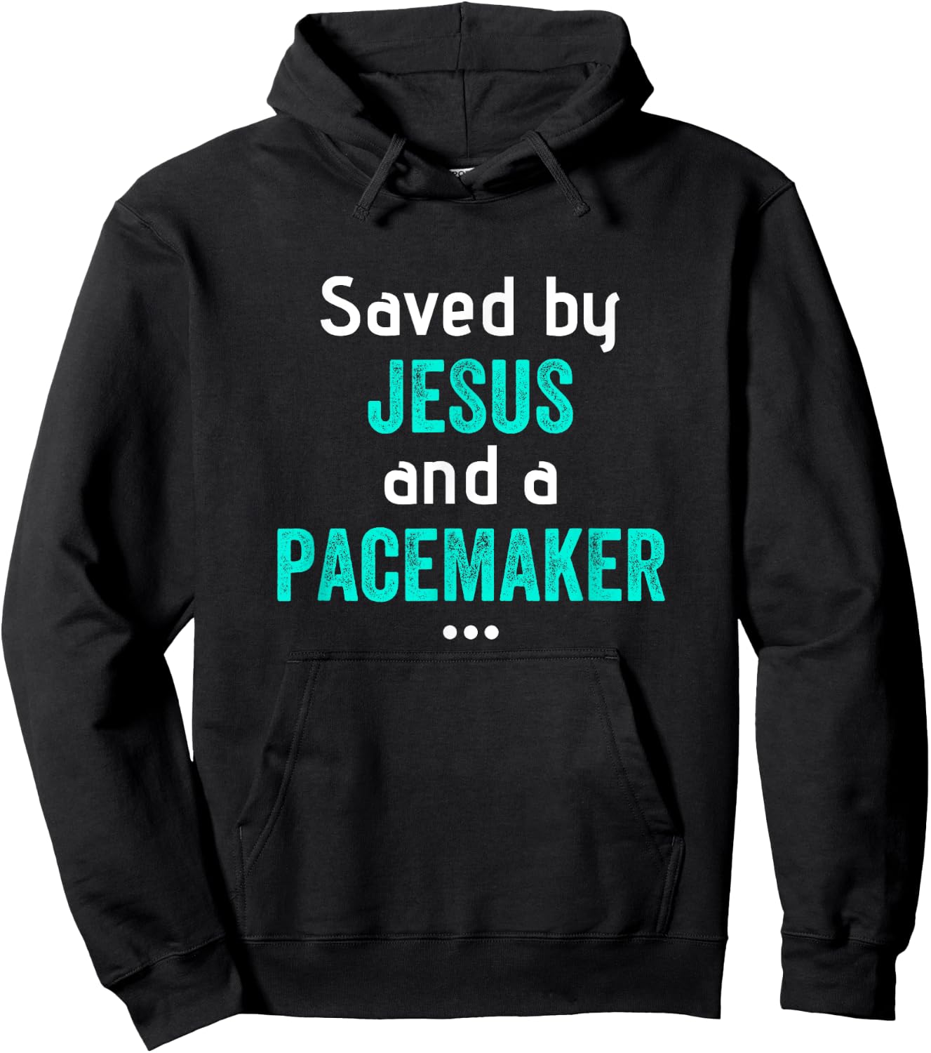 Funny Cardiac Pacemaker Shirt Implant Surgery Christian Hoodie - Hoodie | Black