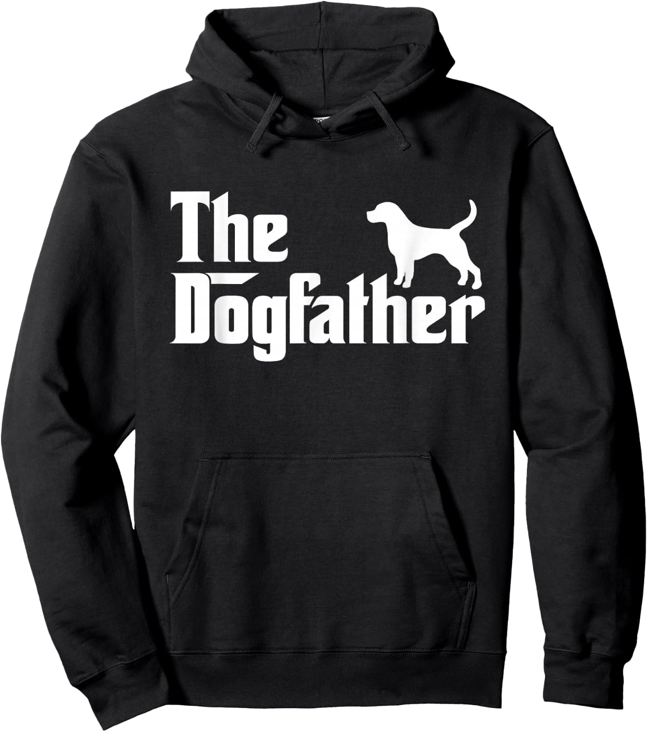 The Dogfather Shirt Labrador Beagle Dog Dad Father Gift Men Women Kids Hoodie - Hoodie | Black