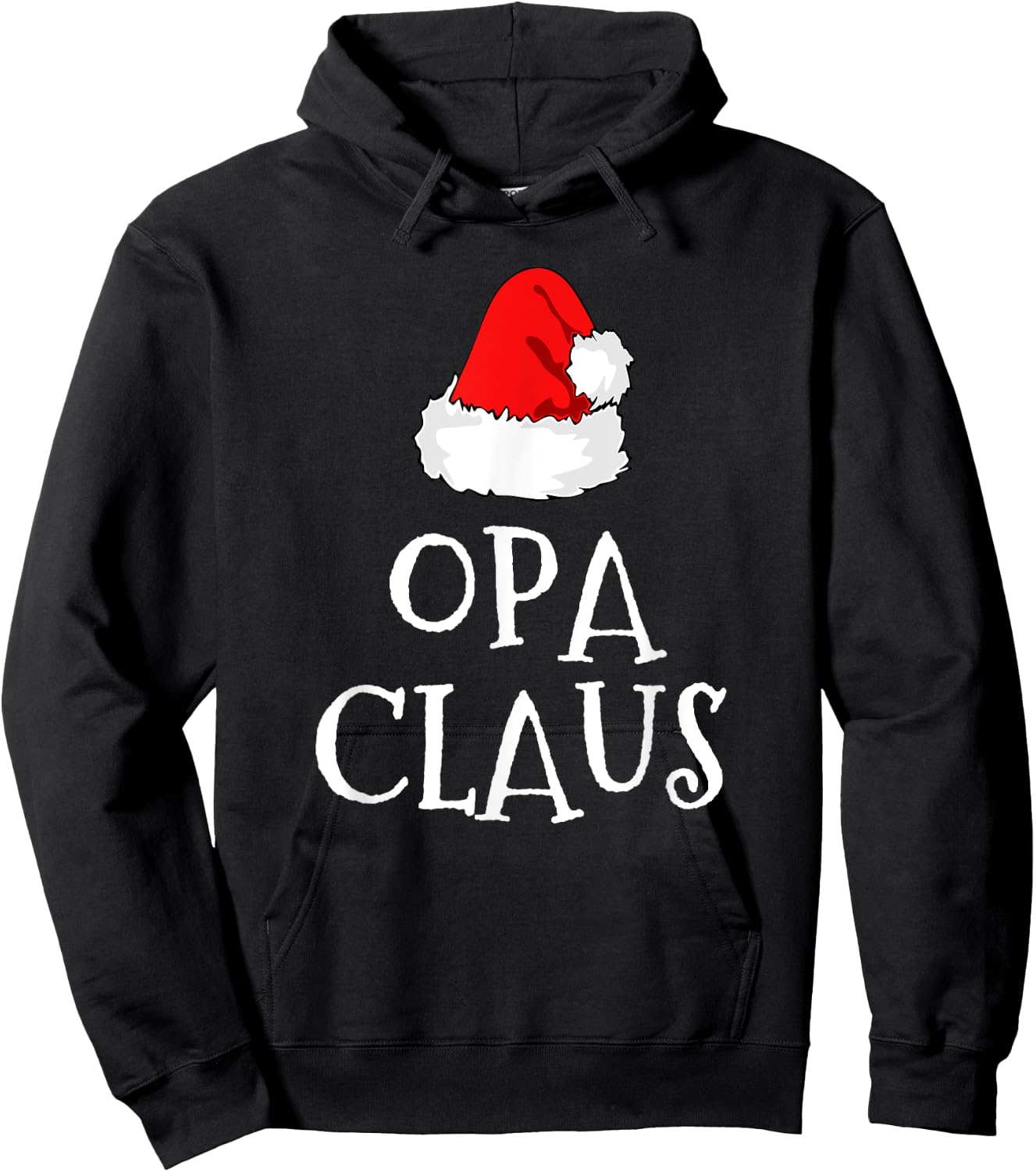 Opa Claus Christmas Santa's Pajama Family Matching Hoodie - Hoodie | Black