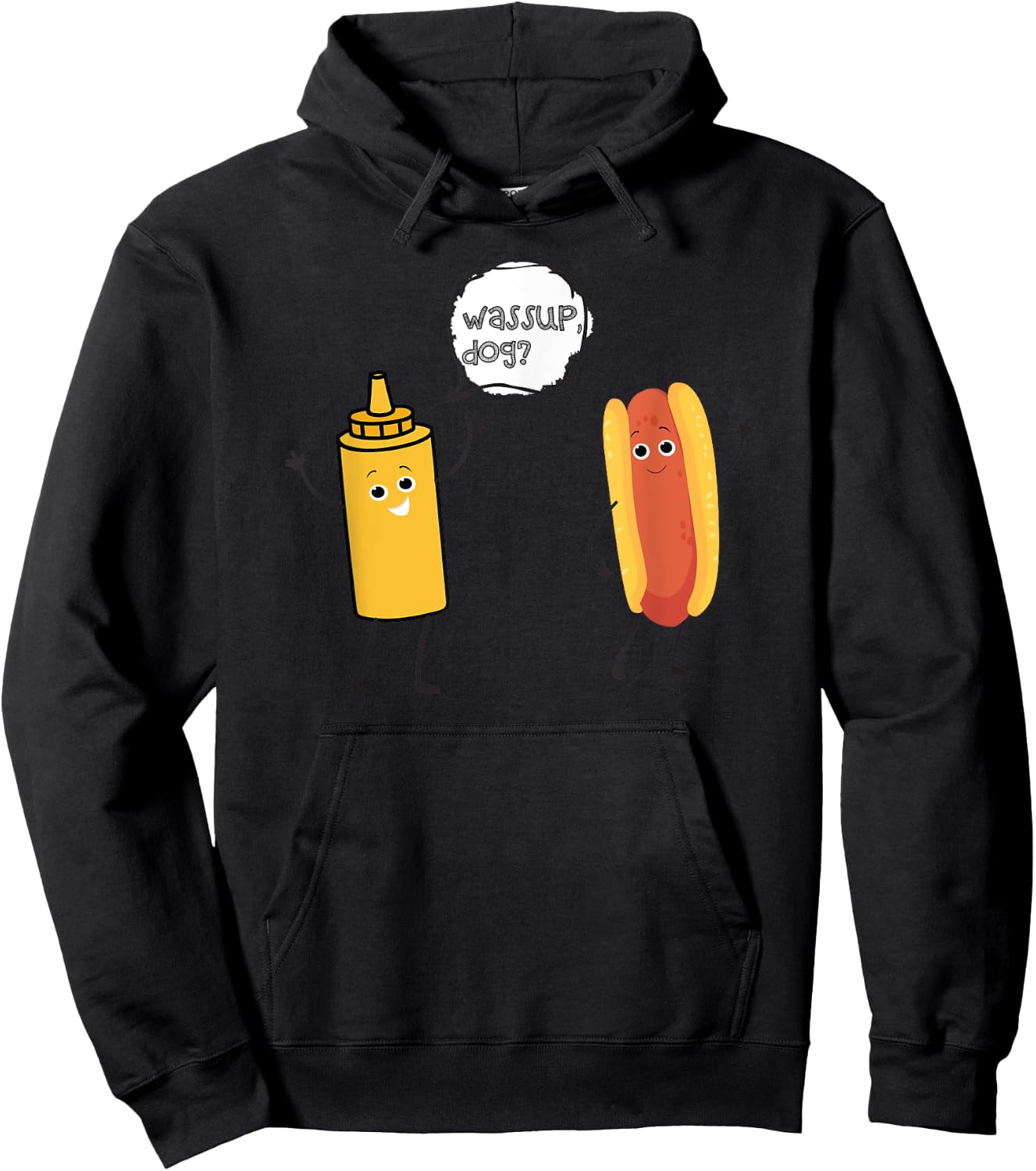 Wassup Dog Hoodie - Hoodie | Black