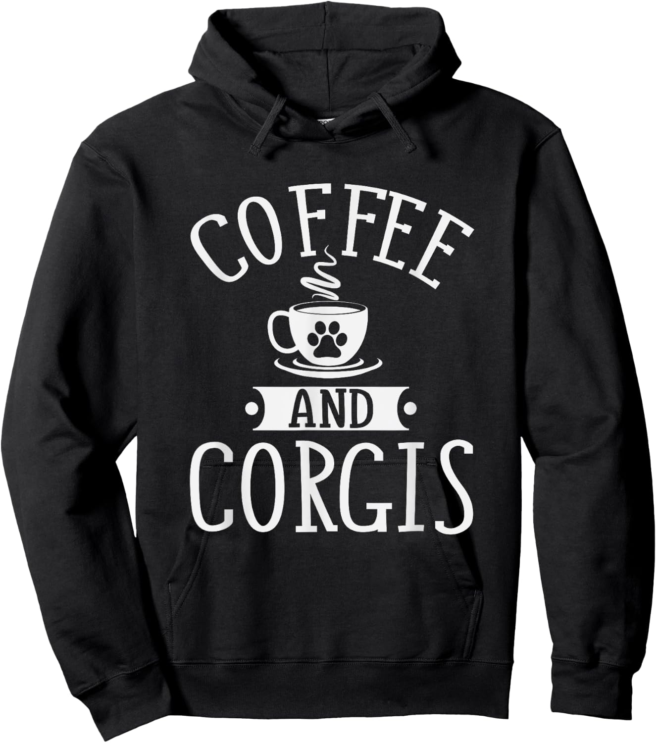 Coffee And Corgis - Corgi Shirt Gift Corgi Lover Hoodie - Hoodie | Black
