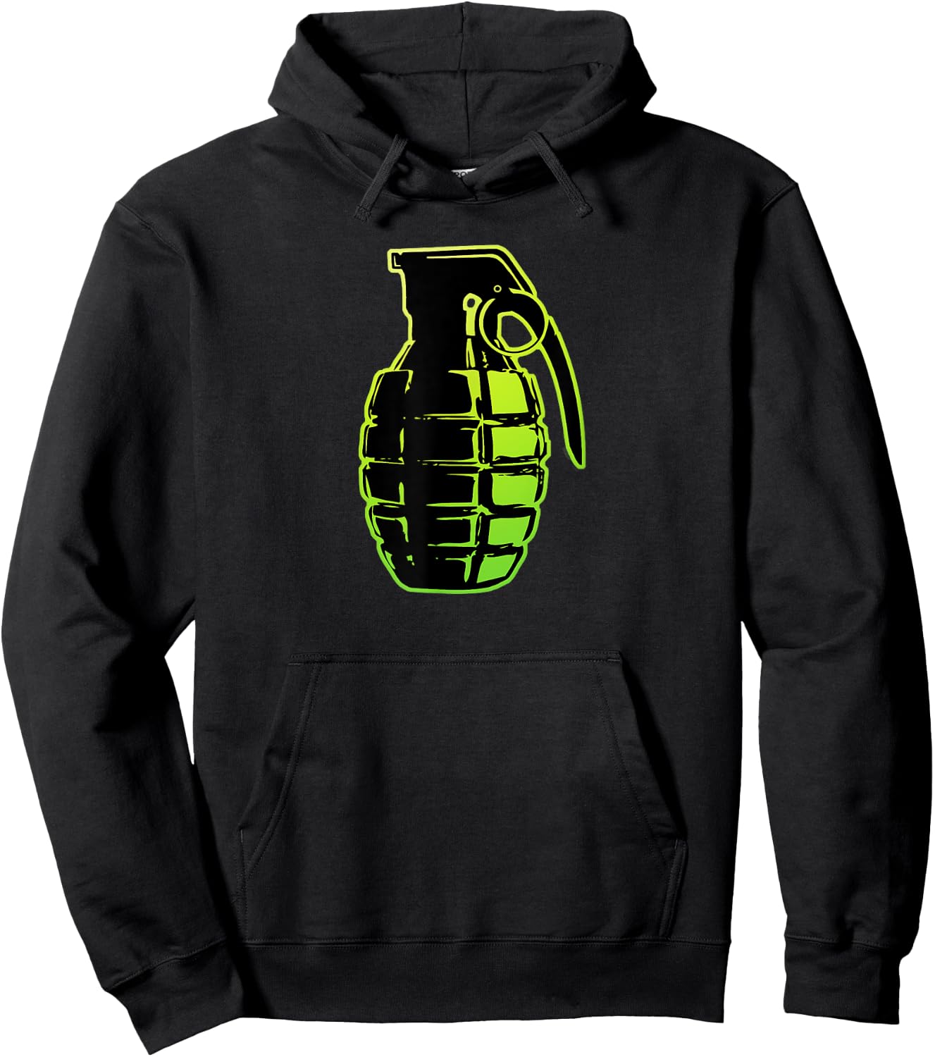Pineapple Hand Grenade Classic Retro . Hoodie - Hoodie | Black