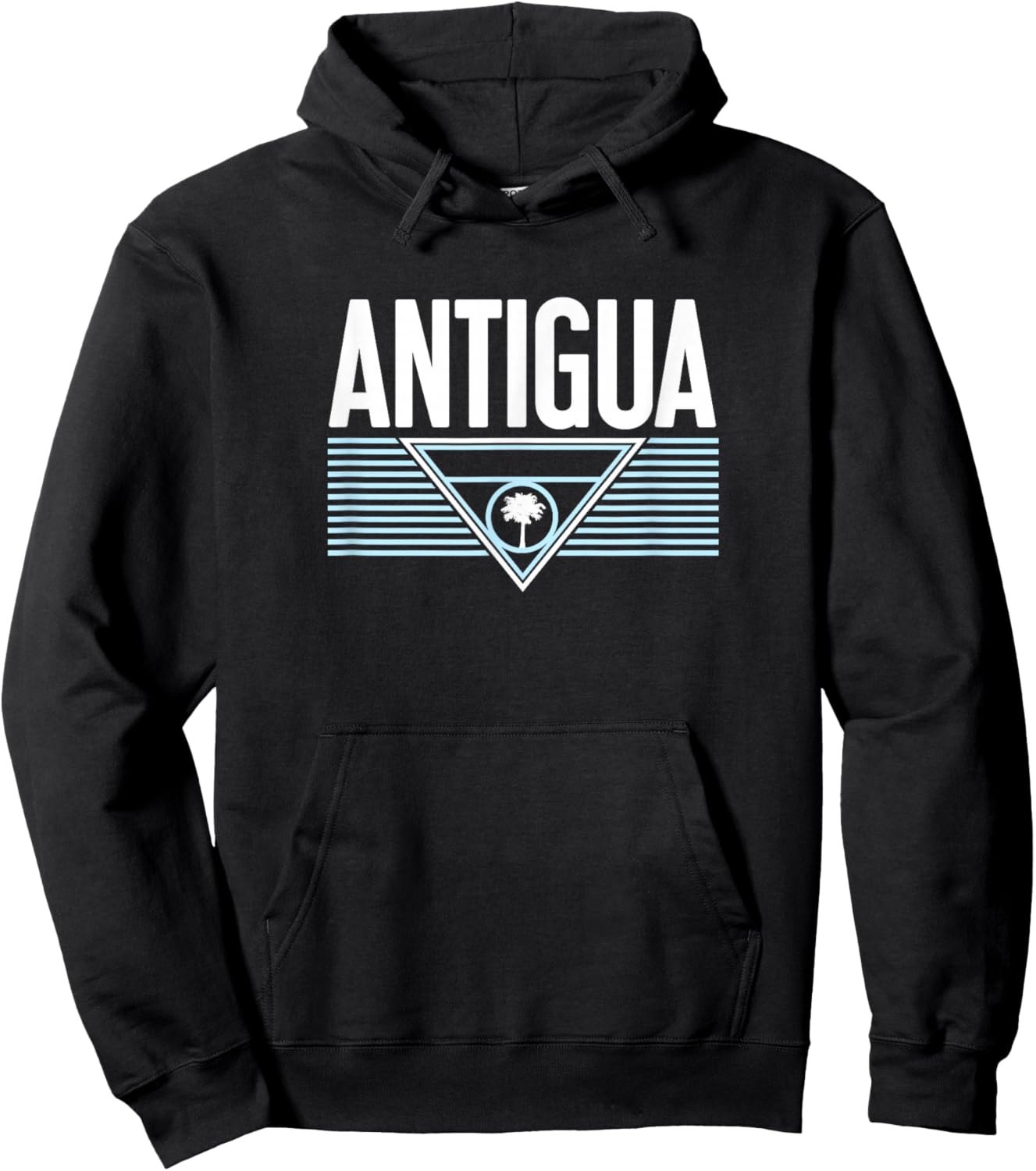 Antigua Retro Beach Nautical Graphic Hoodie - Hoodie | Black