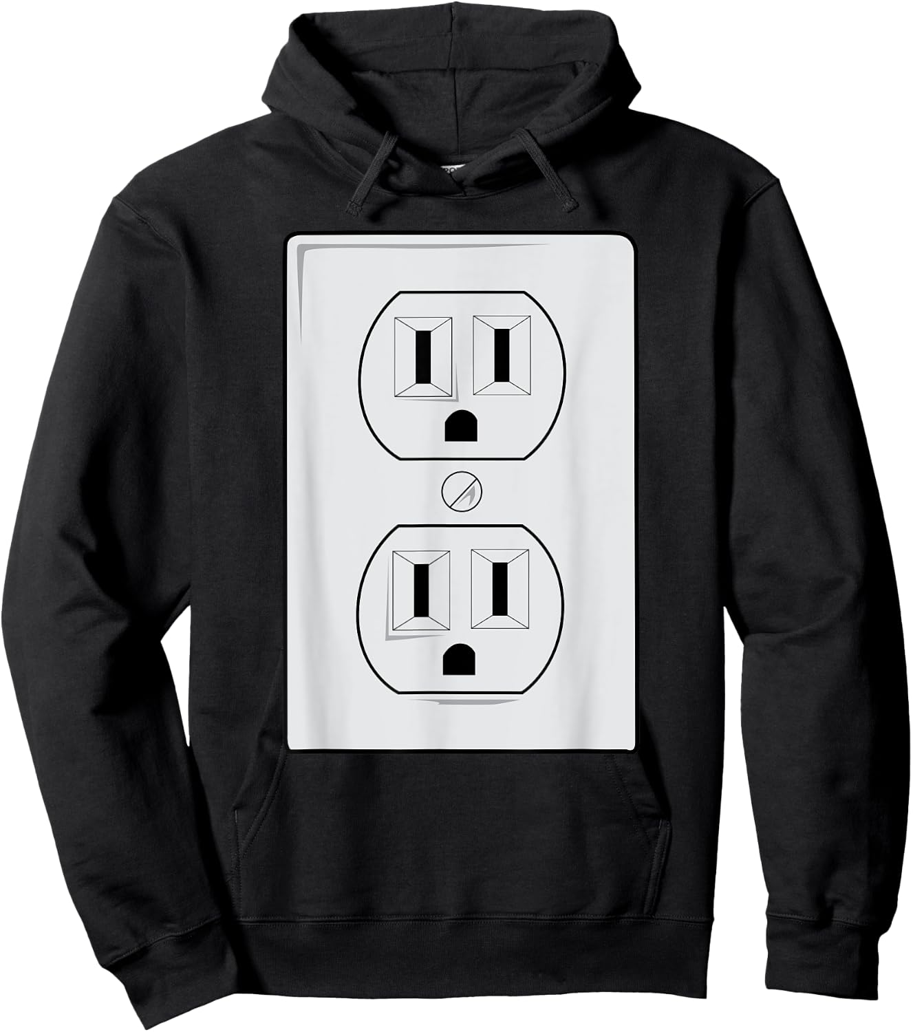 Electrical Outlet Plug And SOCKET Couples Costume Halloween Hoodie - Hoodie | Black