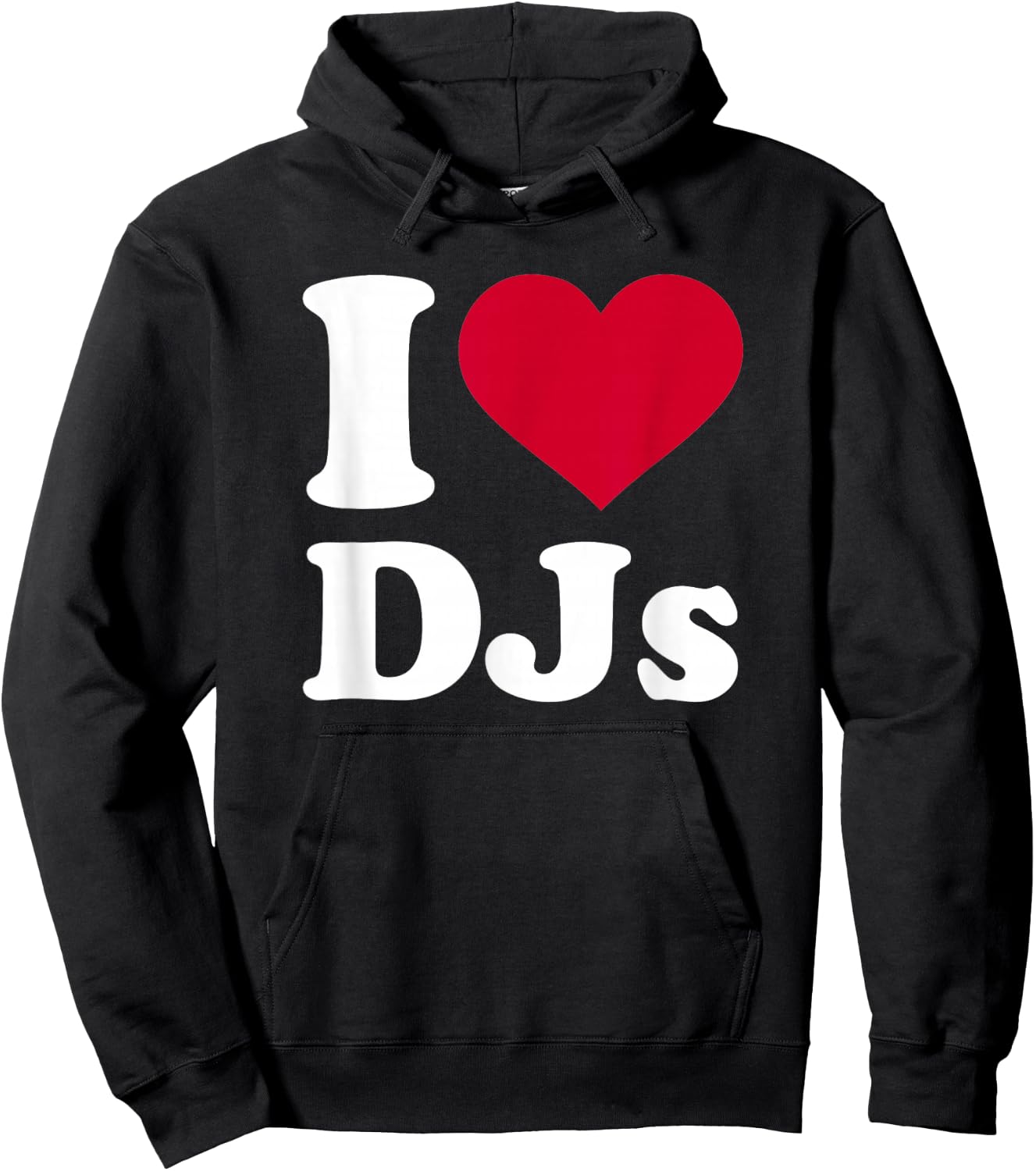 I love DJs Hoodie - Hoodie | Black