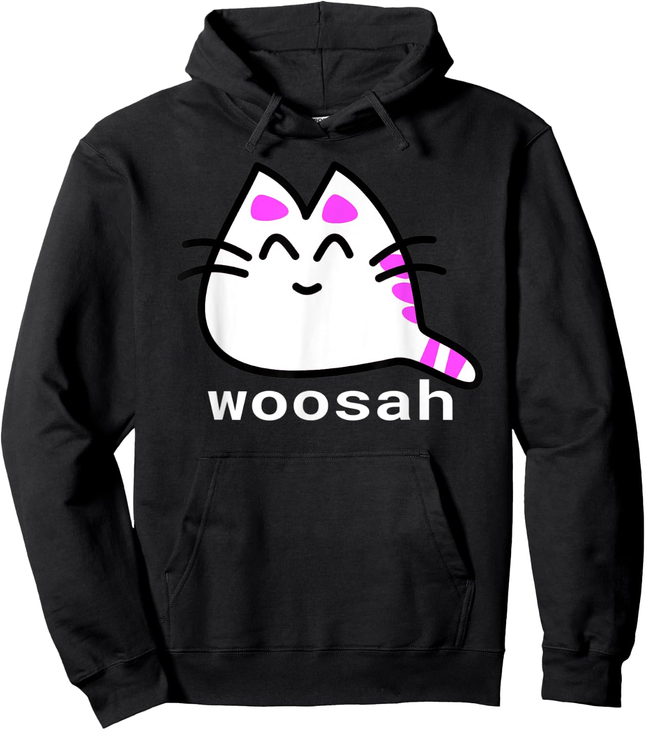 Woosah Calm Yoga Exhale Shirt Hoodie - Hoodie | Black