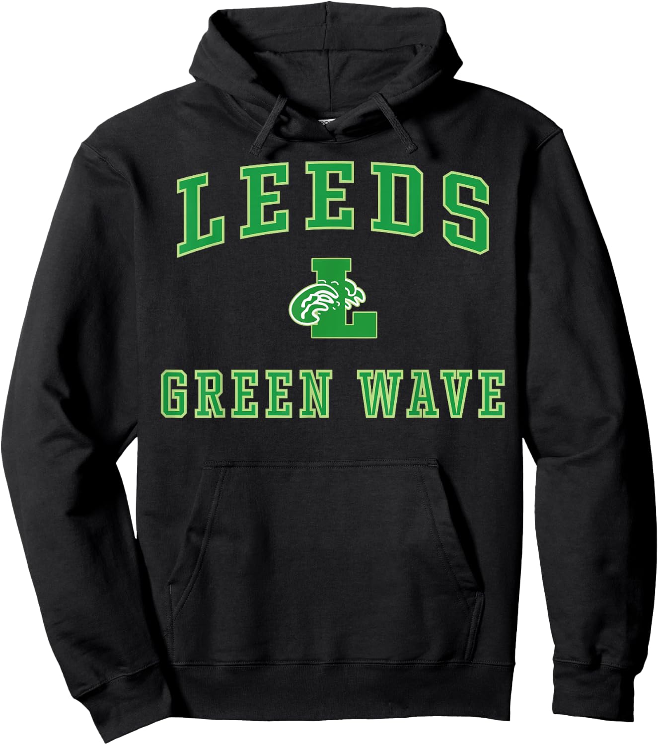 Leeds High School Green Wave C1 Hoodie - Hoodie | Black