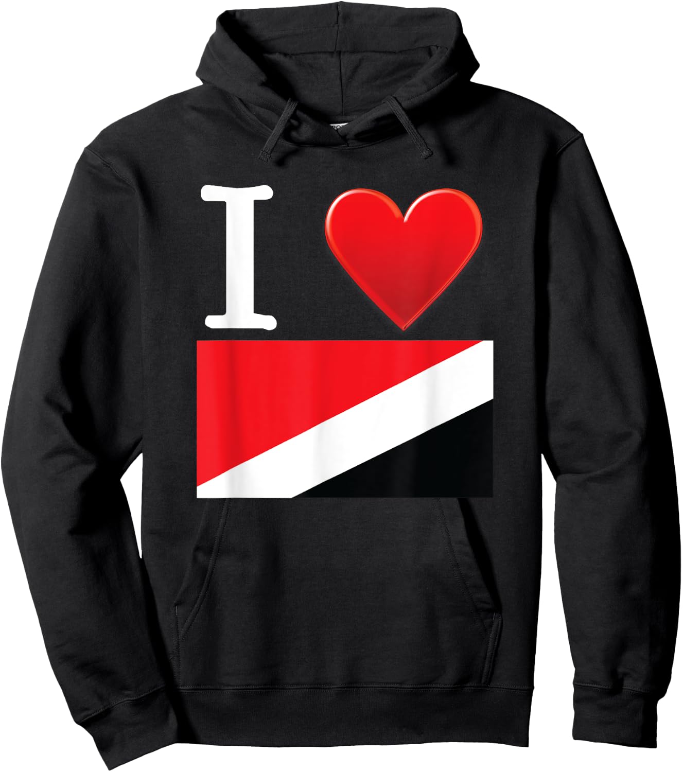 I Heart Love Principality of Sealand Flag Hoodie - Hoodie | Black
