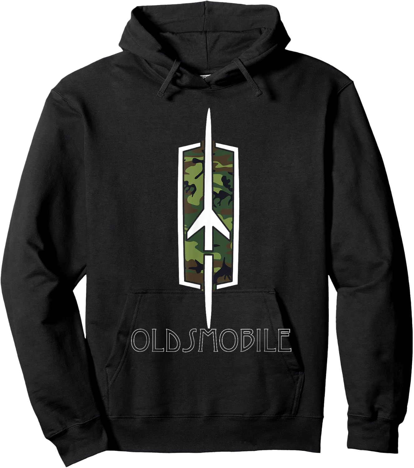 Oldtimer Show Vintage Oldsmobile Camouflage Rockets Logo Hoodie - Hoodie | Black