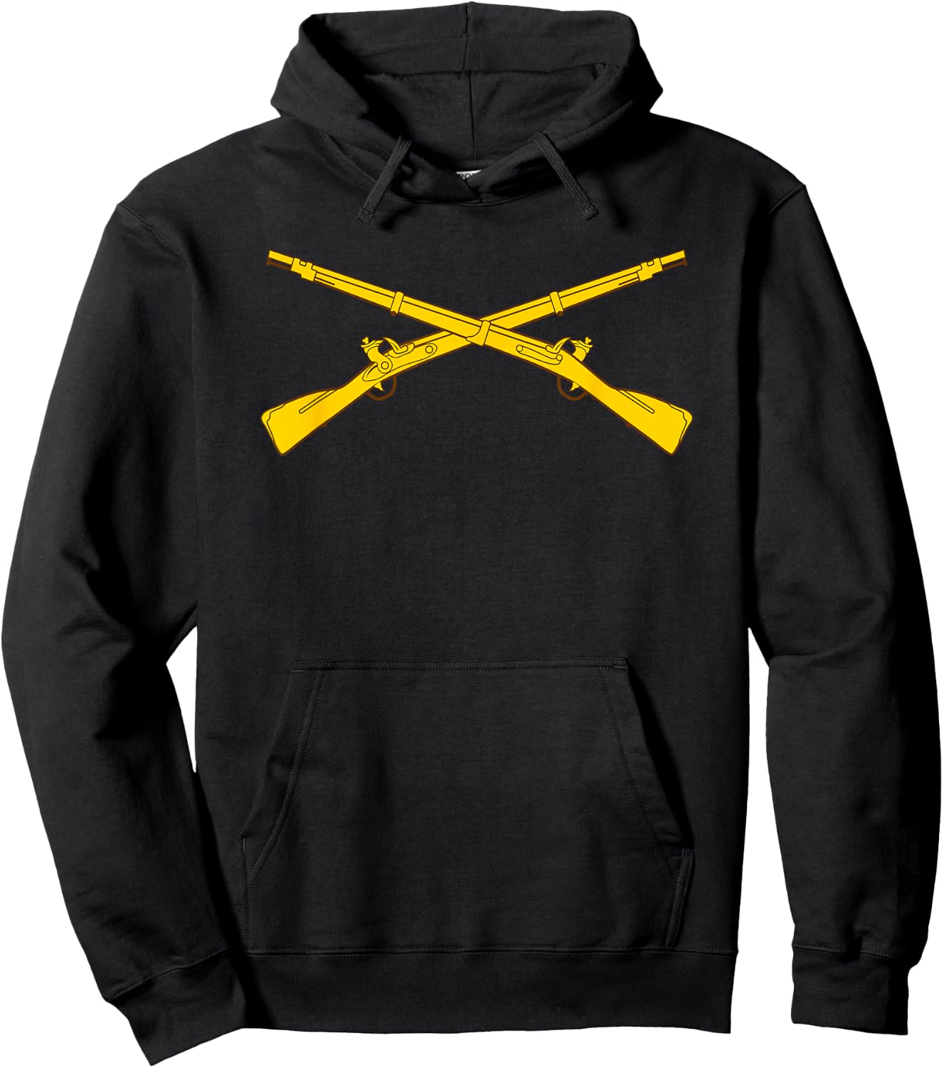 US Army Infantry Branch Crossed Rifles 11 Bravo - 11B Hoodie - Hoodie | Black