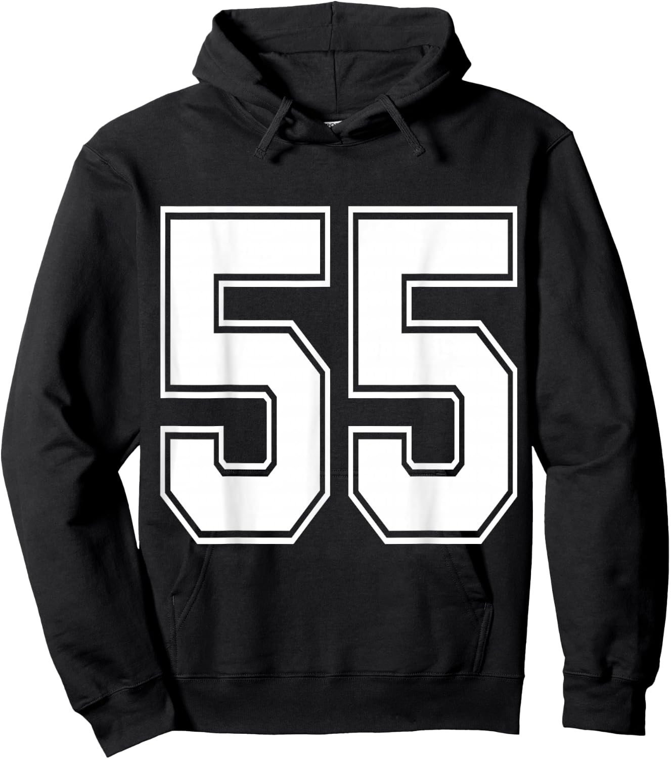 #55 Number 55 Sports. Jersey My Favorite Player #55 Hoodie - Hoodie | Black