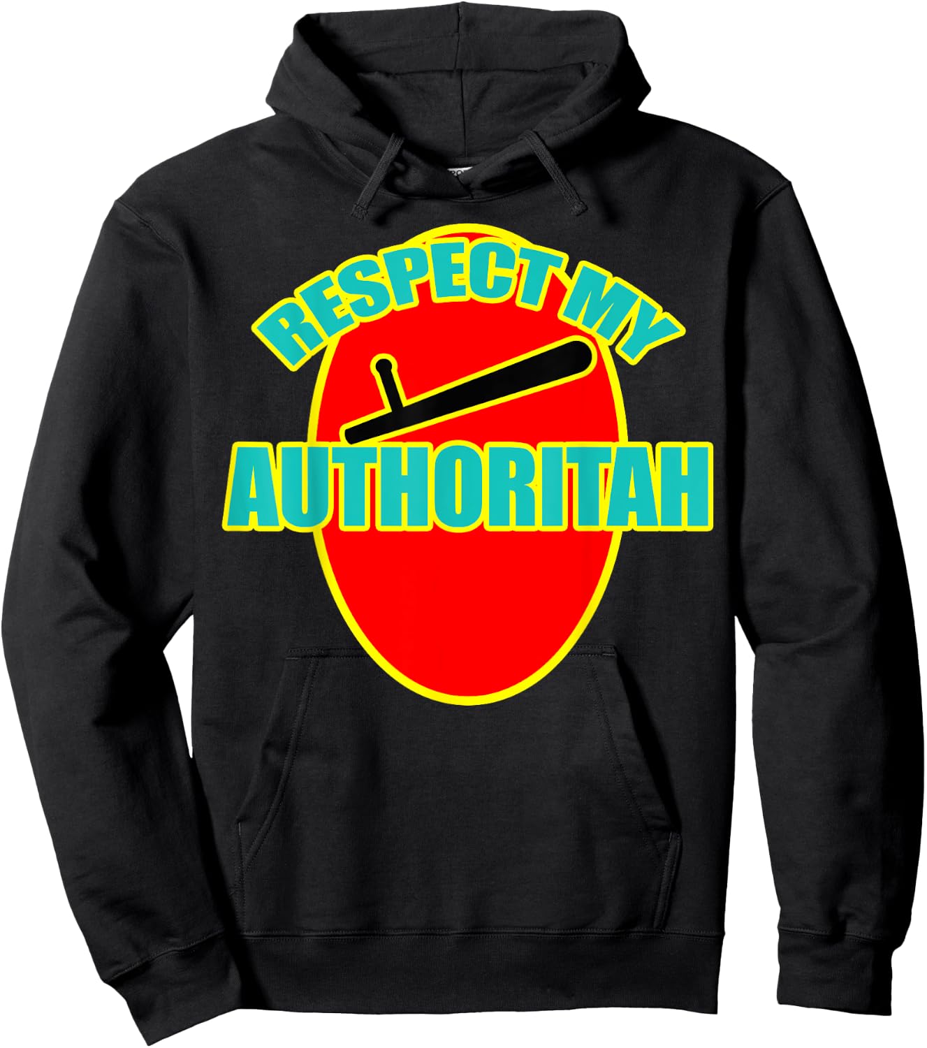 Respect My Authority (Authoritah) Graphic Kid Design Hoodie - Hoodie | Black