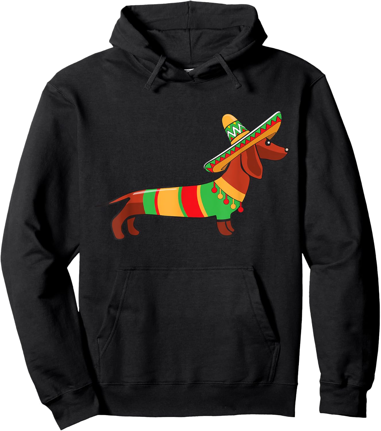 Dachshund Cinco De Mayo Shirt Mom Pet Dog Lover Gift Hoodie - Hoodie | Black