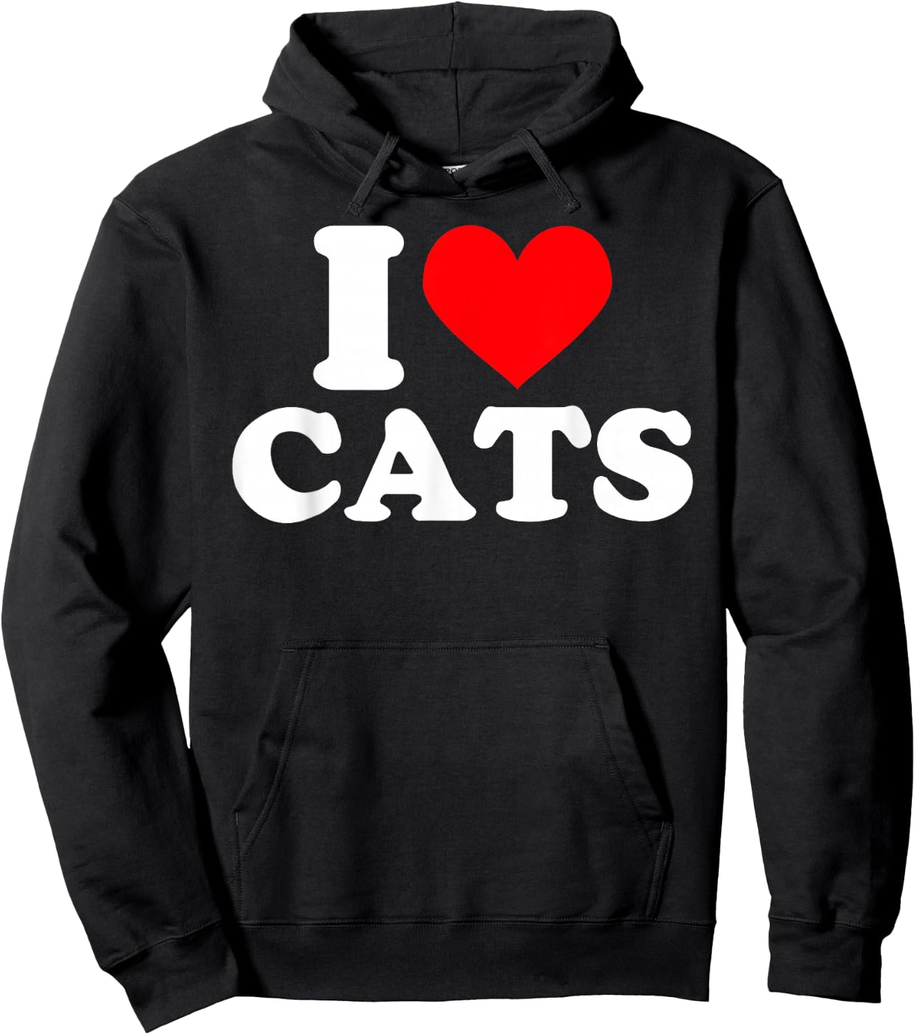 I Heart Cats - I Heart Cats I Love Cats Hoodie - Hoodie | Black