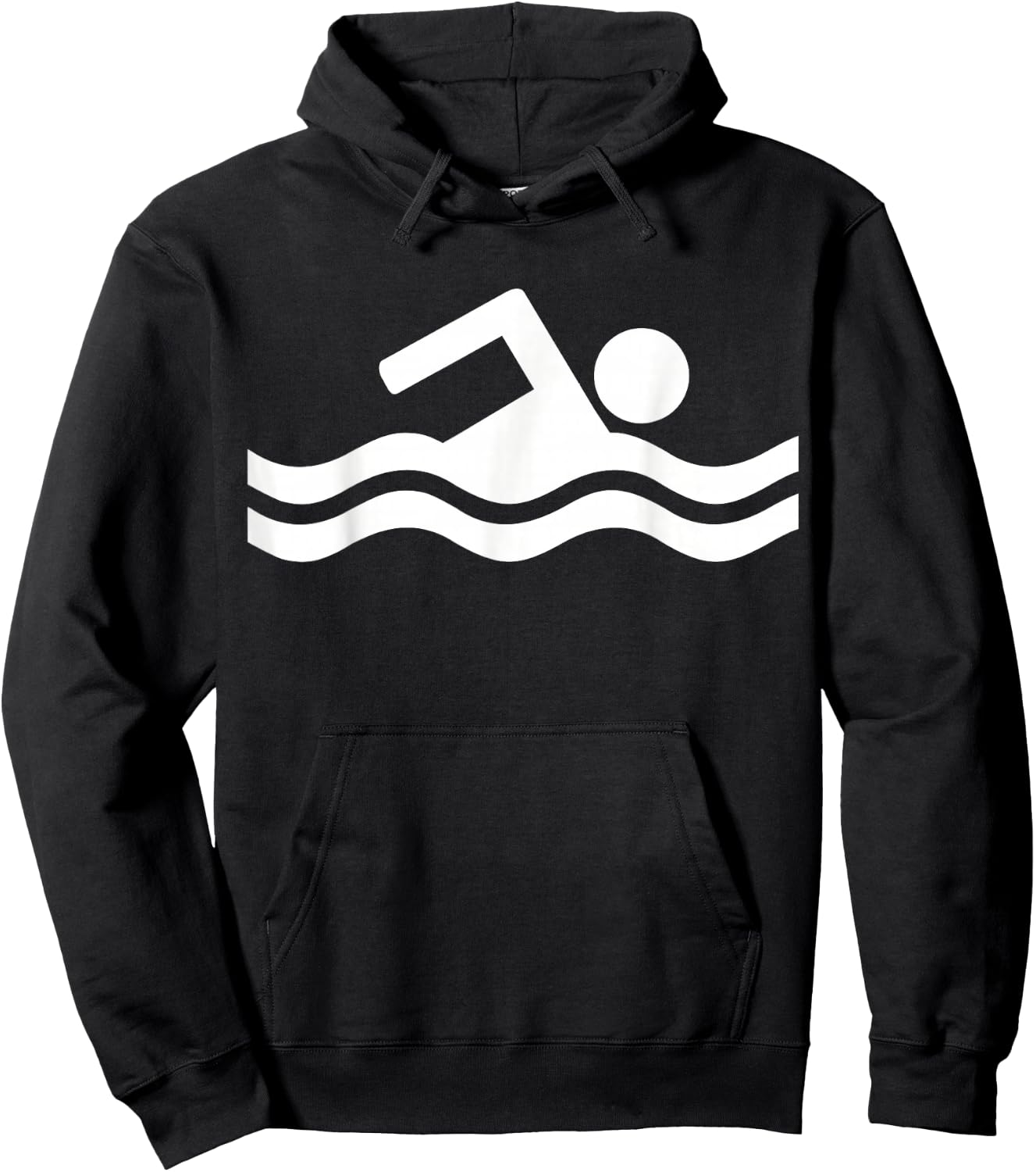 Swimming symbol Hoodie - Hoodie | Black