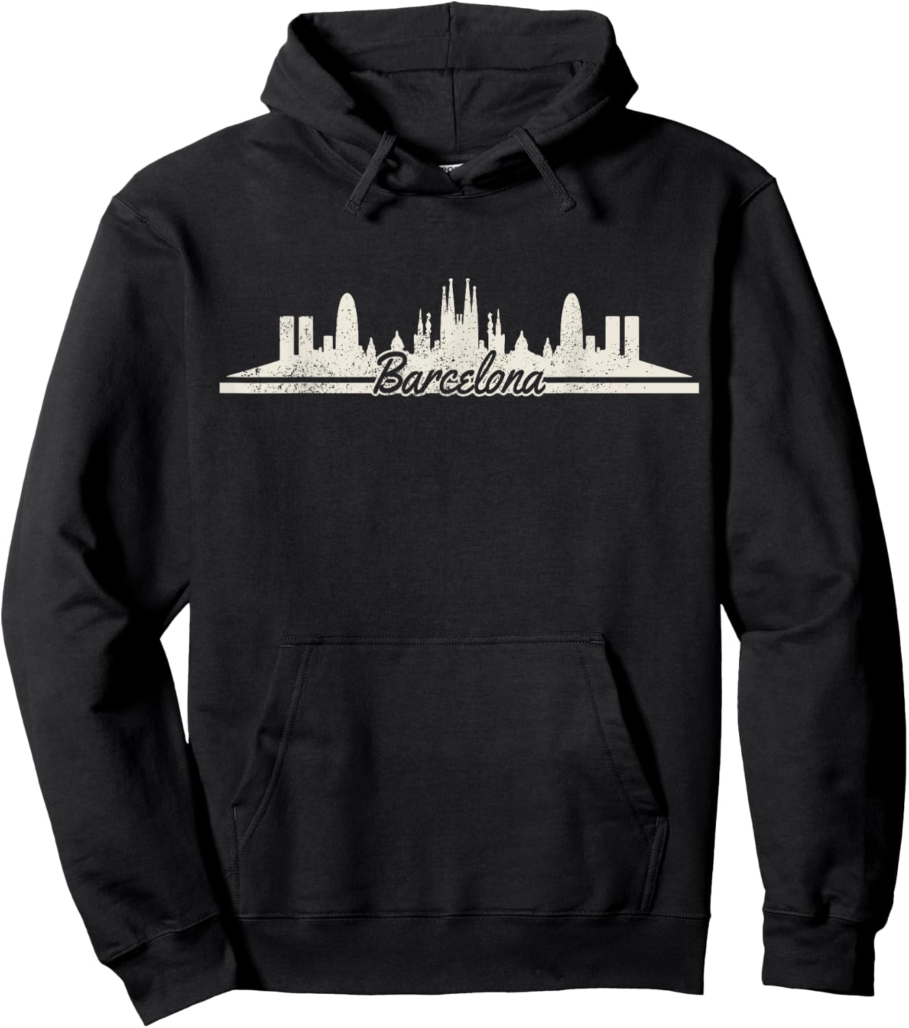 Barcelona Skyline Shirt - Spain Souvenir Hoodie - Hoodie | Black