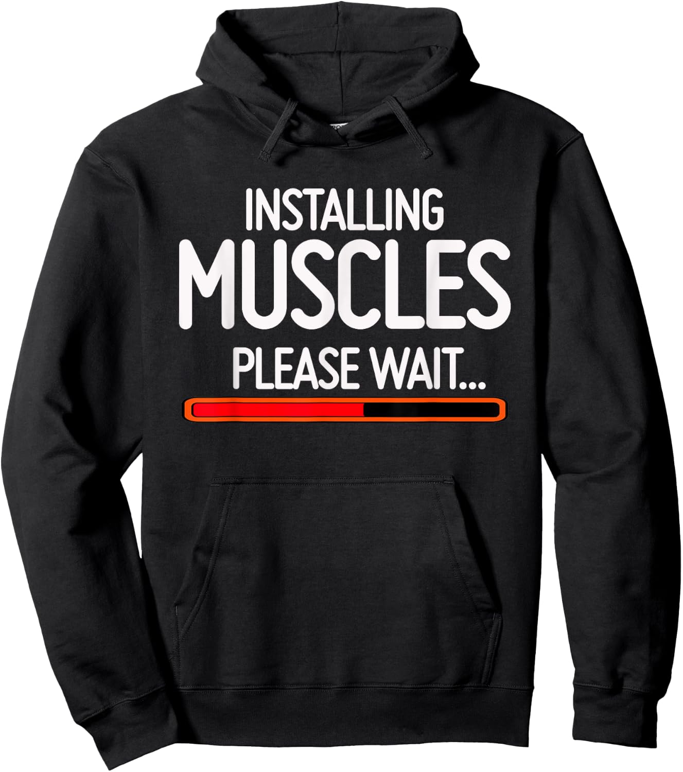 Installing Muscles Please Wait Hoodie - Hoodie | Black