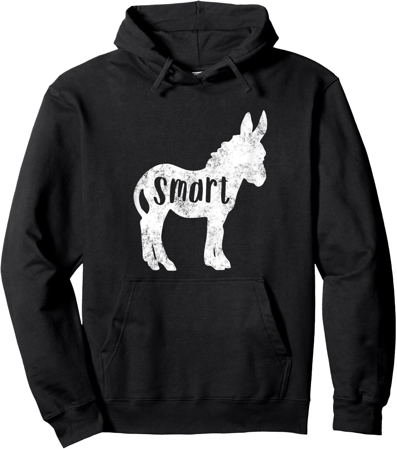 Sarcastic saying Funny sayings Smart Ass Donkey Hoodie - Hoodie | Black