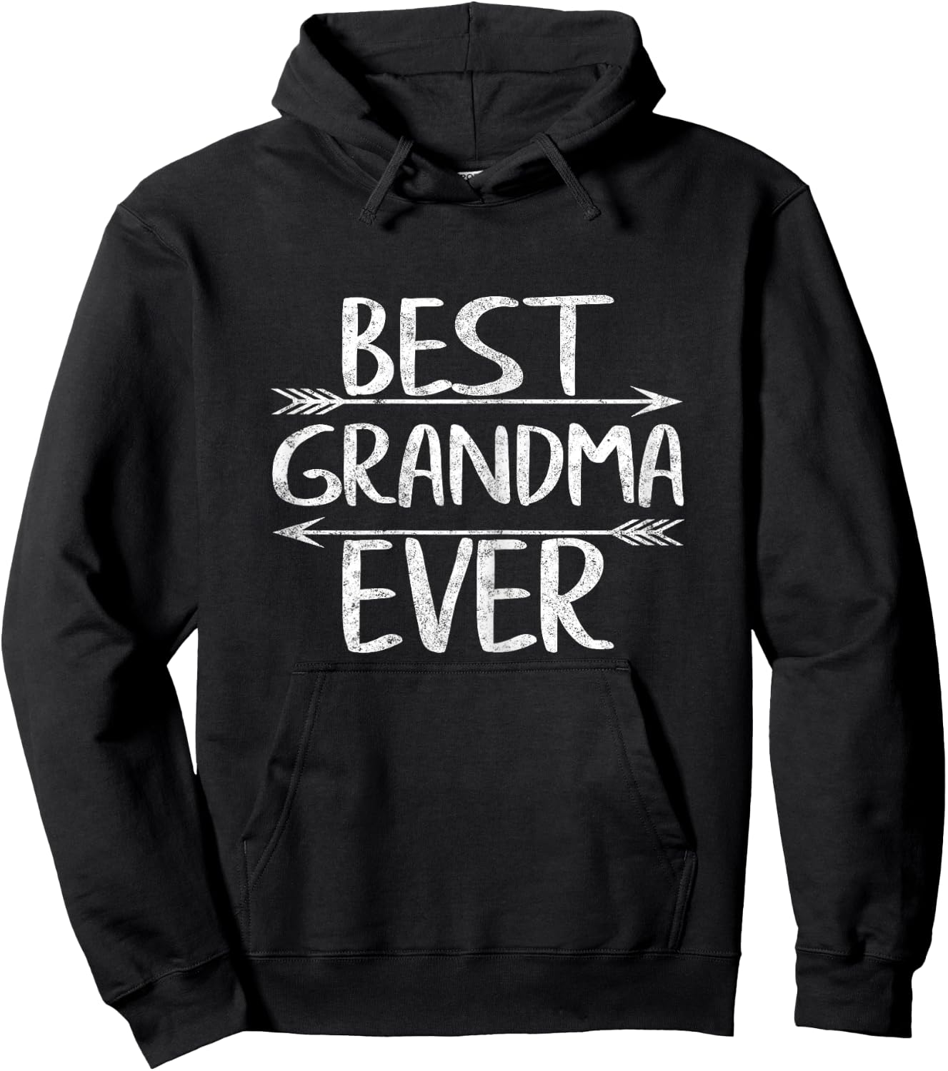 Cute Mother's Day Funny Grammy Gift Best Grandma Ever Hoodie - Hoodie | Black