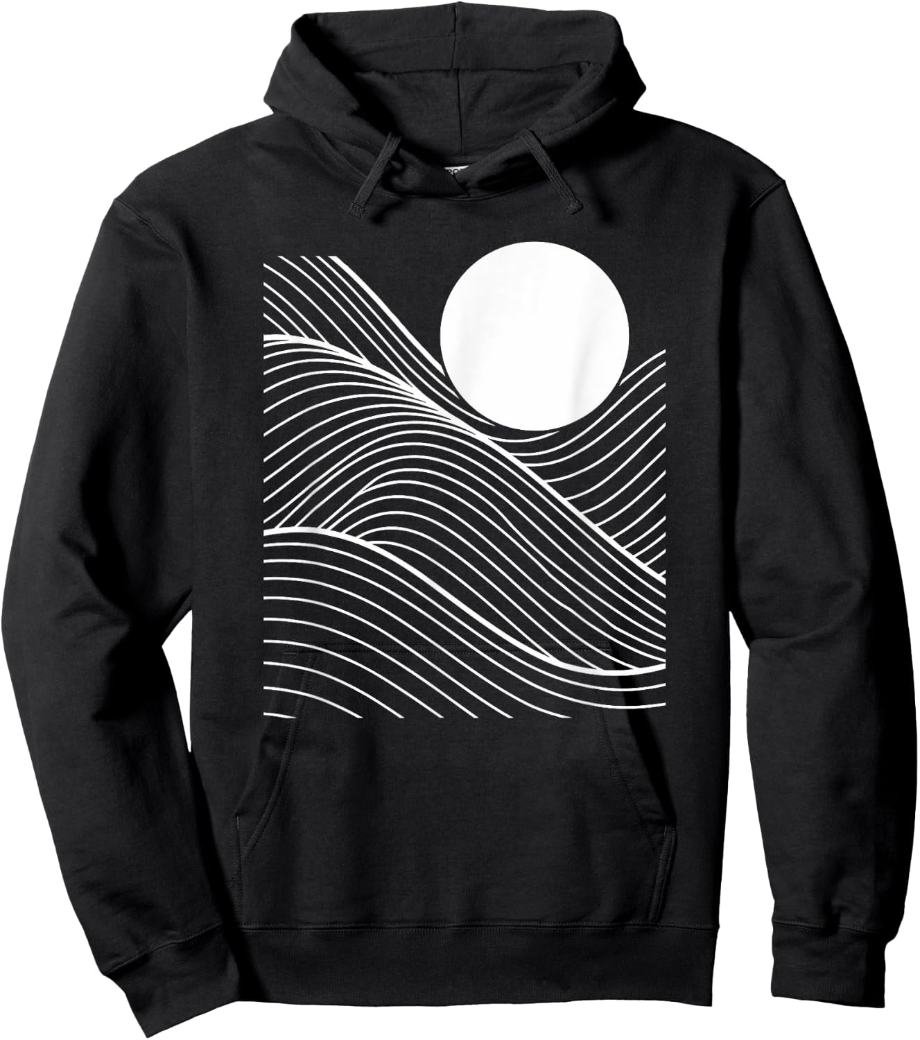 Abstract Line Art Geometric Pattern Mosaic Hoodie - Hoodie | Black